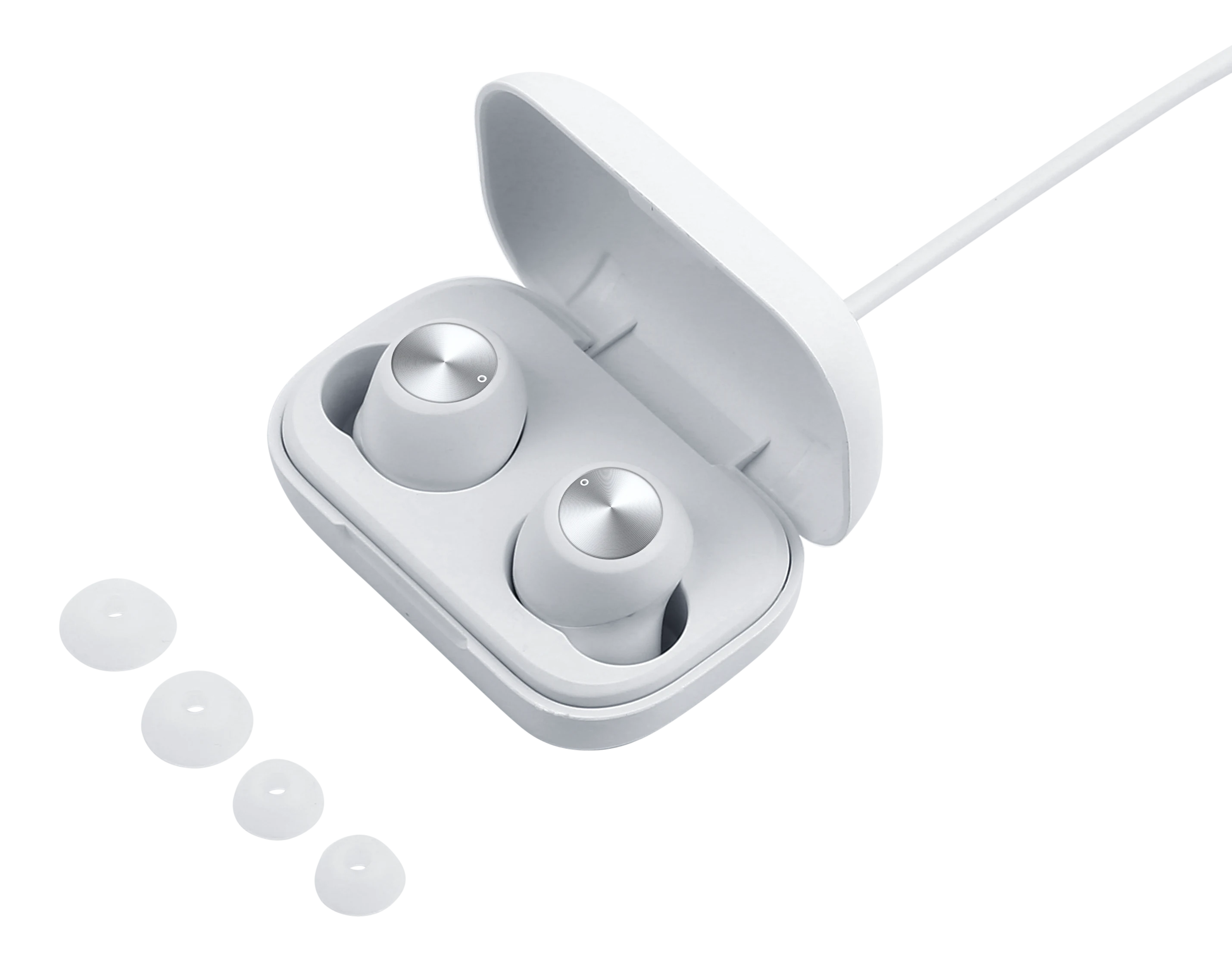 Trådløse in-ear høretelefoner TWS hvid