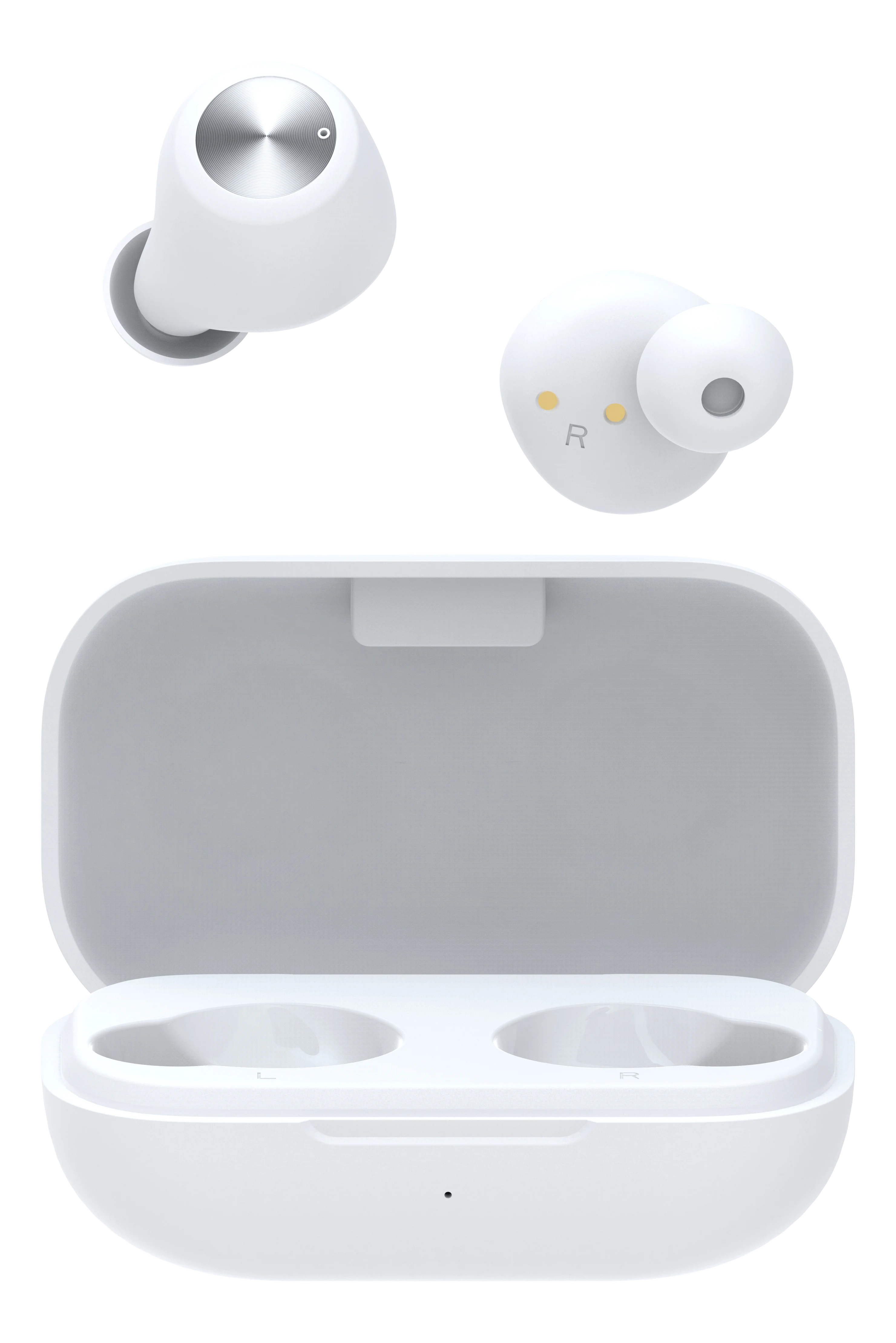 Trådløse in-ear høretelefoner TWS hvid