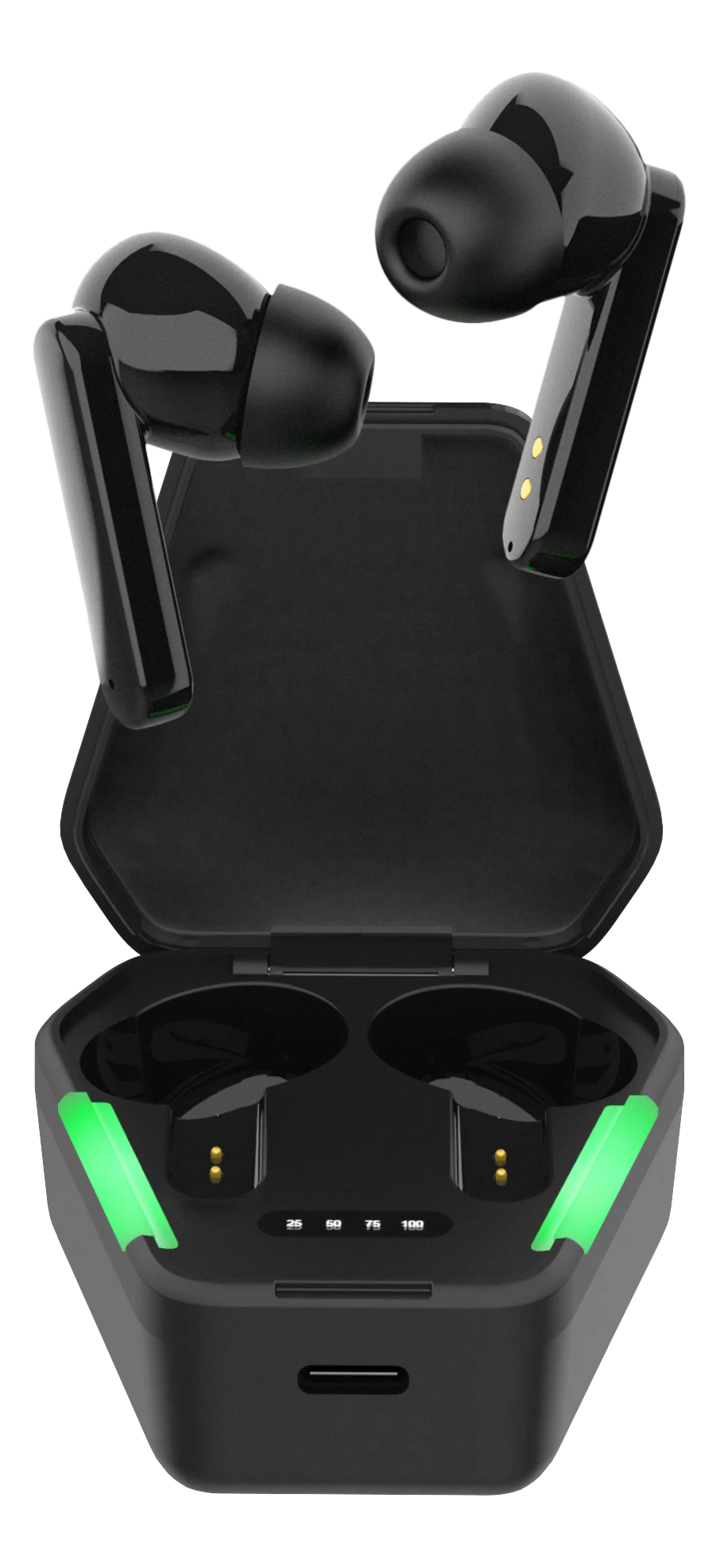 Gaming trådløse True Wireless Stereo in-ear høretelefoner, sort