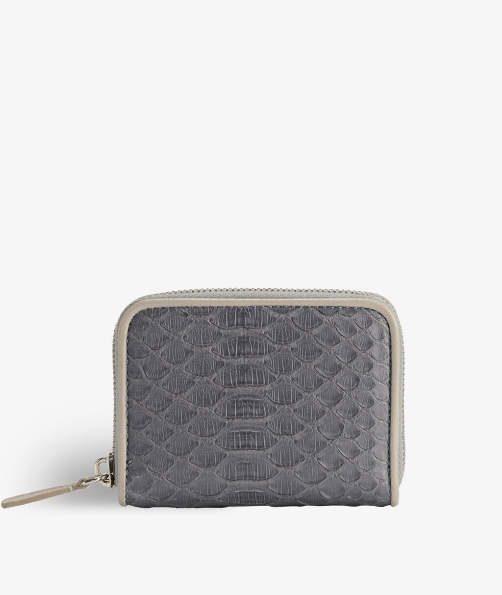 Zip Wallet Python Dark Grey