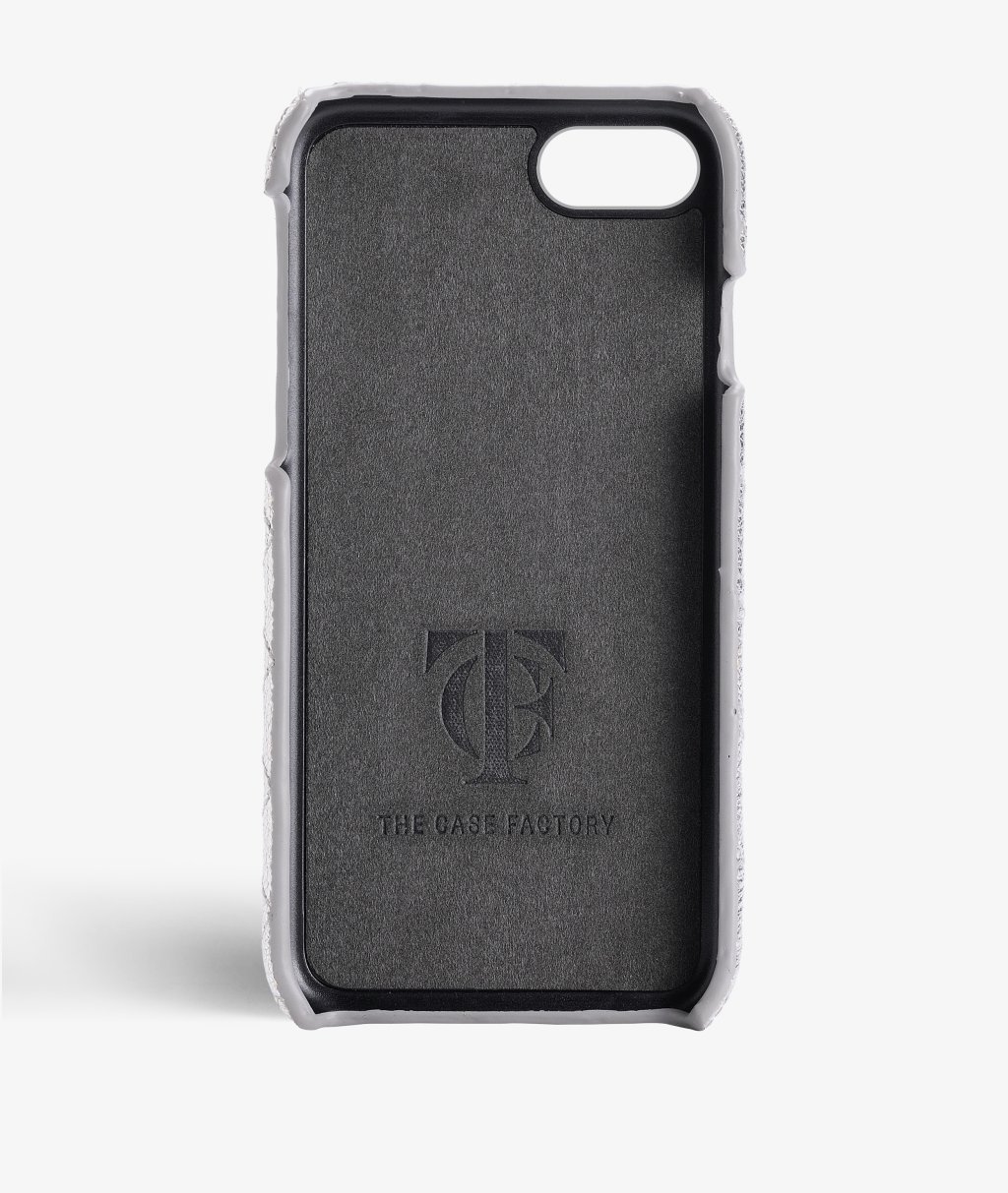 Cover iPhone 8 Quilted Metallic Silver