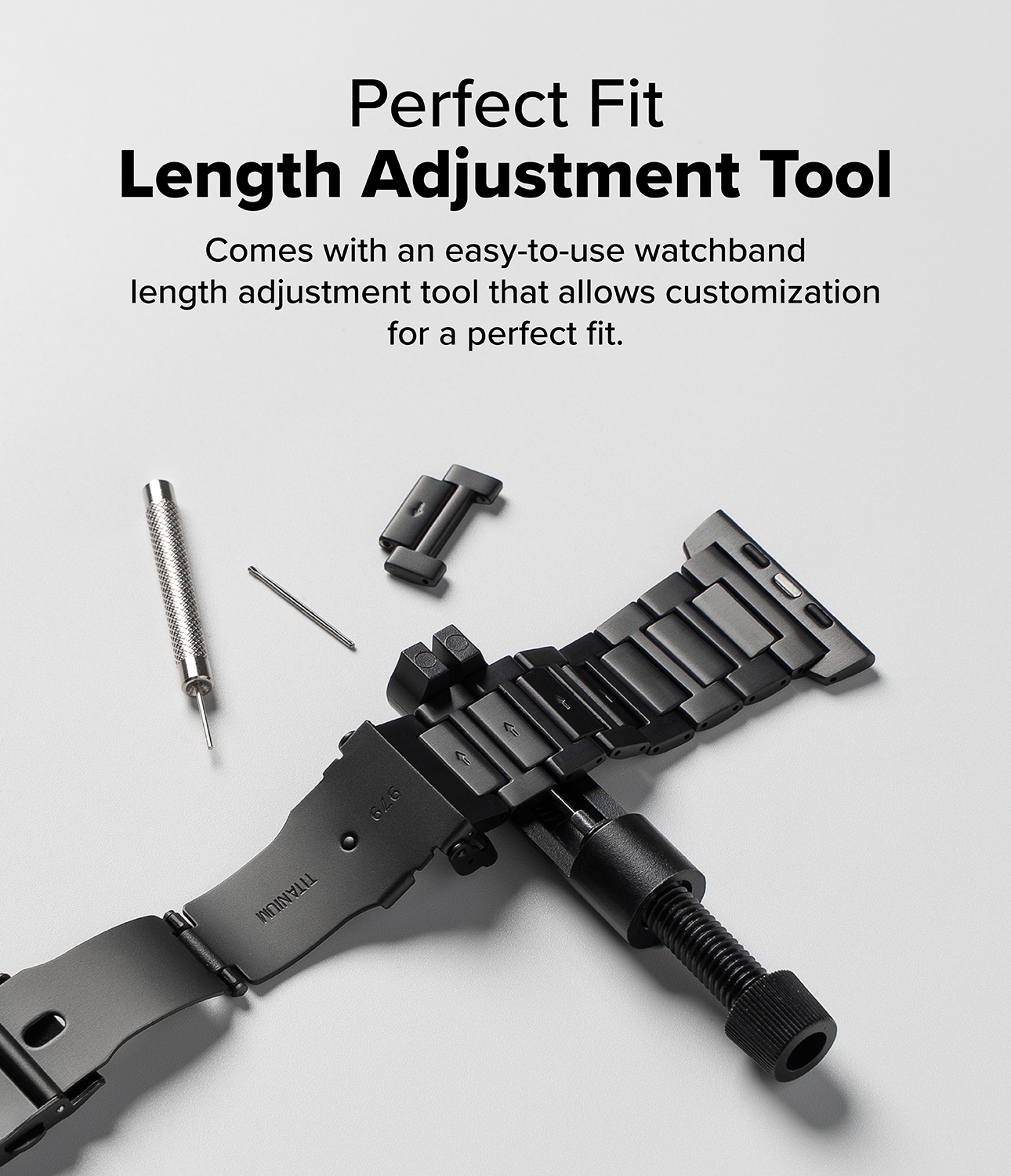 Titanium  One Armbånd Apple Watch Ultra 49mm 2nd Gen Black