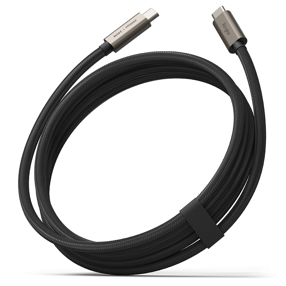 USB-C -> USB-C Kabel 3.2 Gen 2x2 2m sort