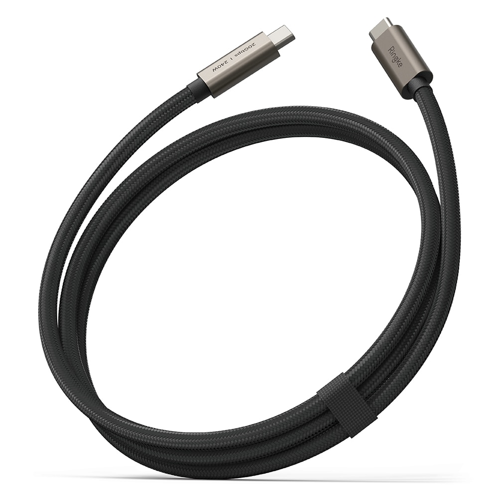USB-C -> USB-C 3.2 Gen 2x2 Kabel 1m sort