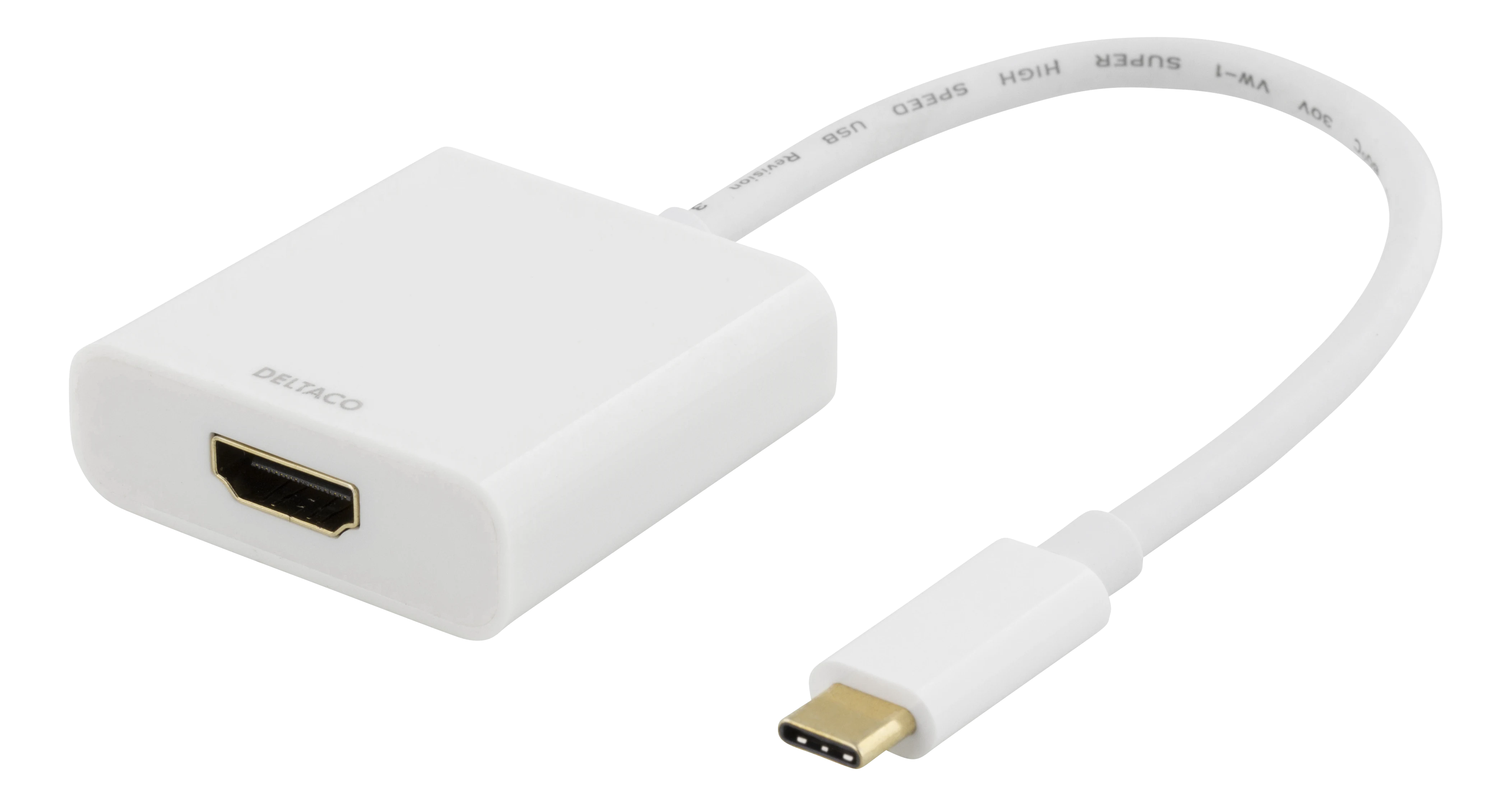 USB-C-HDMI  Adapter Hvid