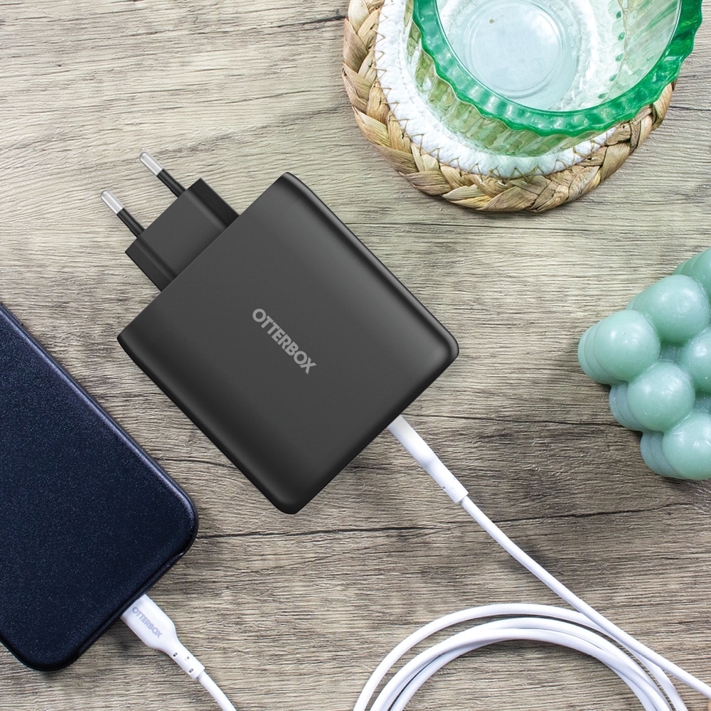 Vægoplader USB-C Four Port 100W Black