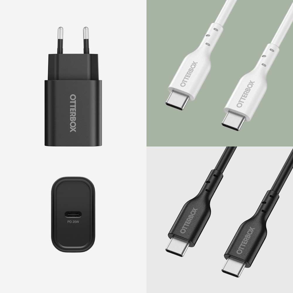 Vægoplader USB-C 20W PD Black