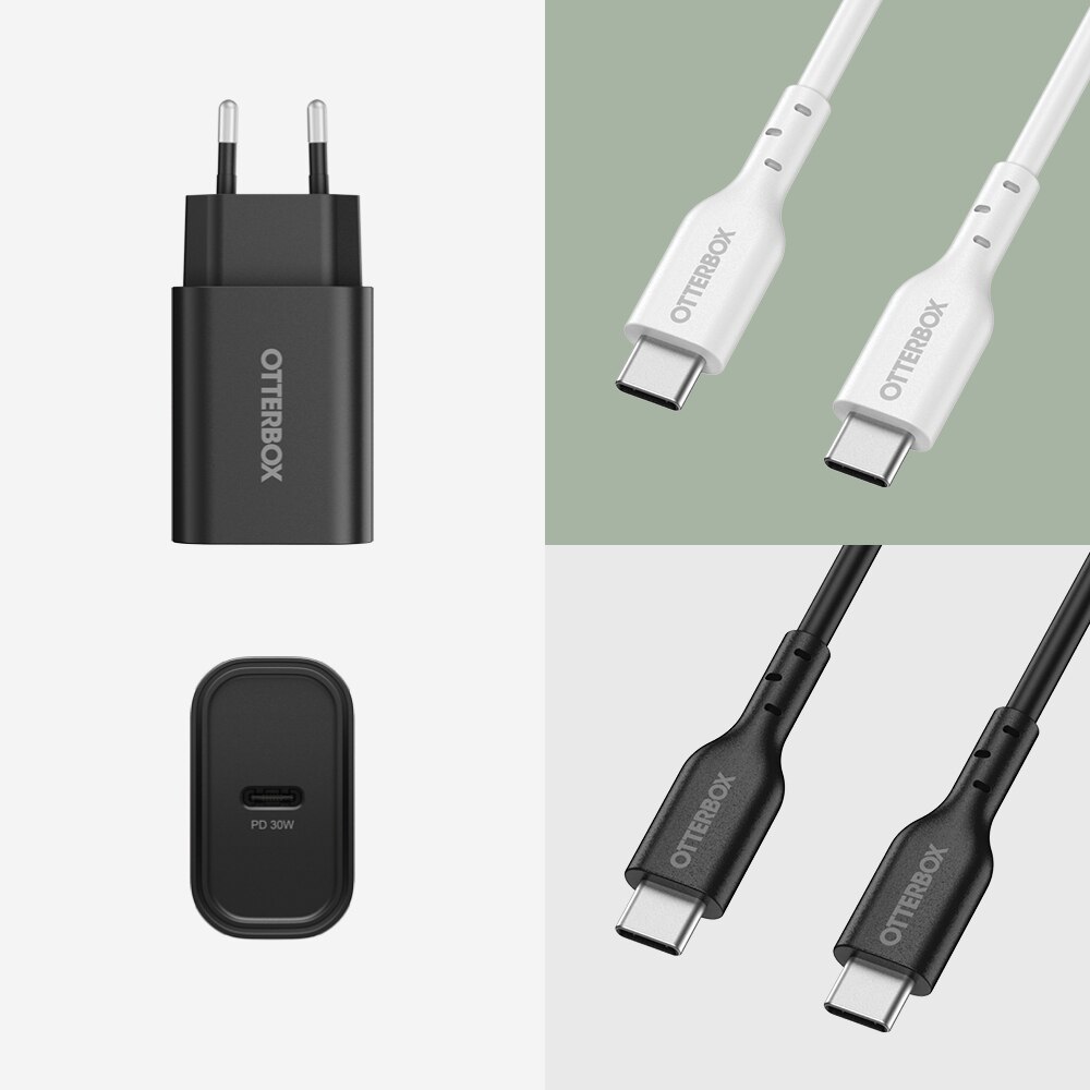 Vægoplader USB-C 30W PD Black