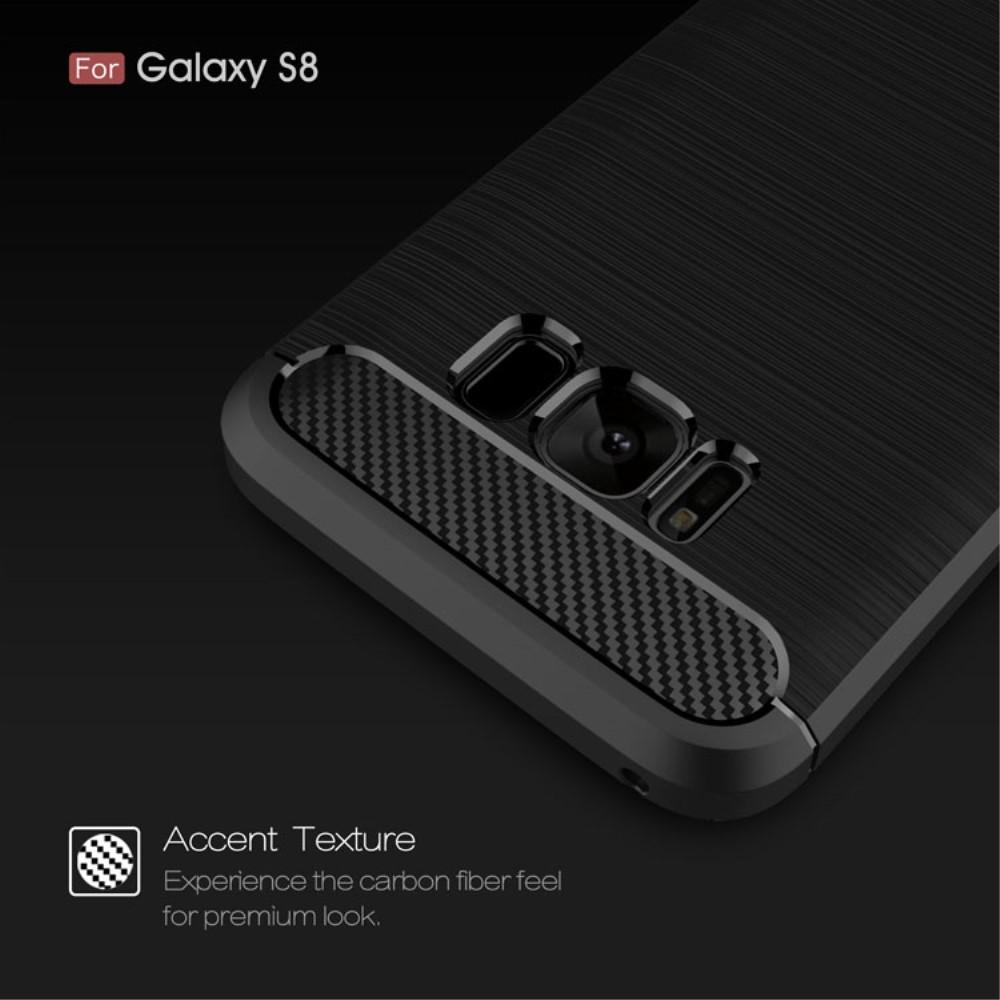 Samsung Galaxy S8 Cover TPU Brushed Sort