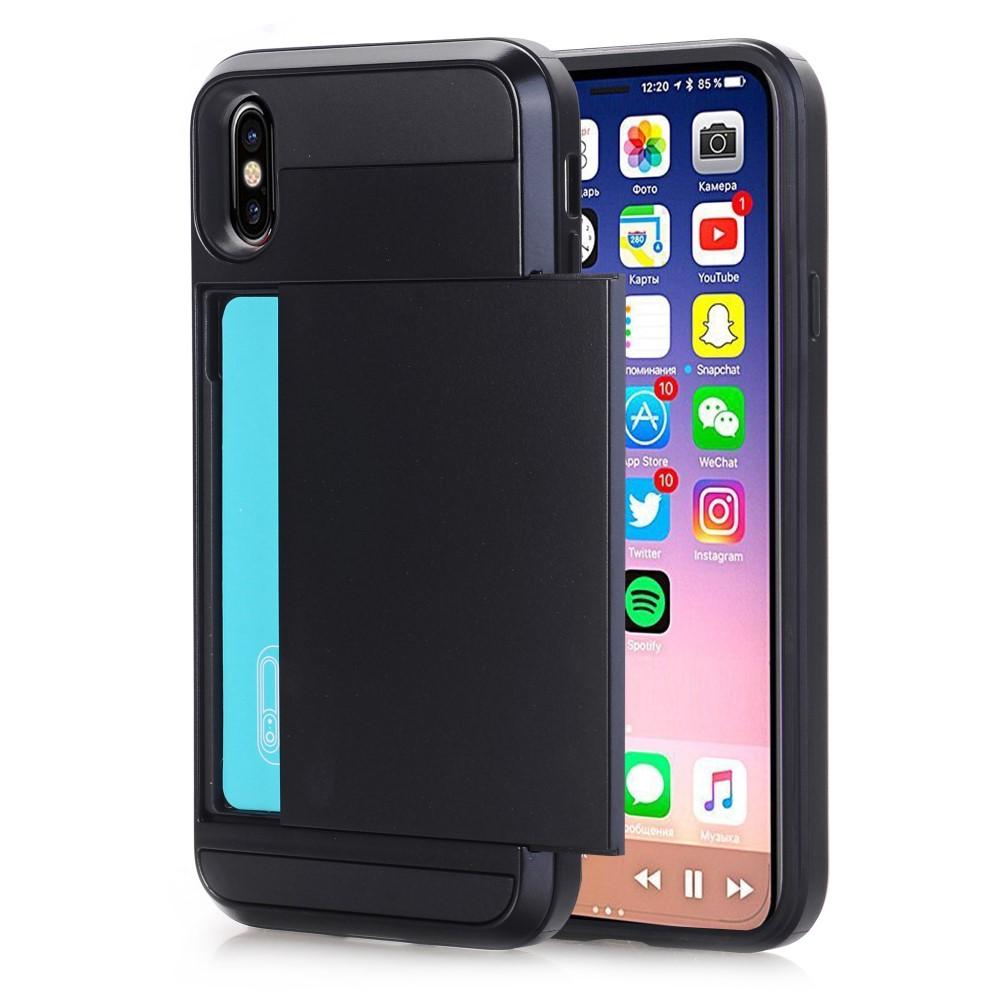 Cover Kortholder iPhone X/XS sort