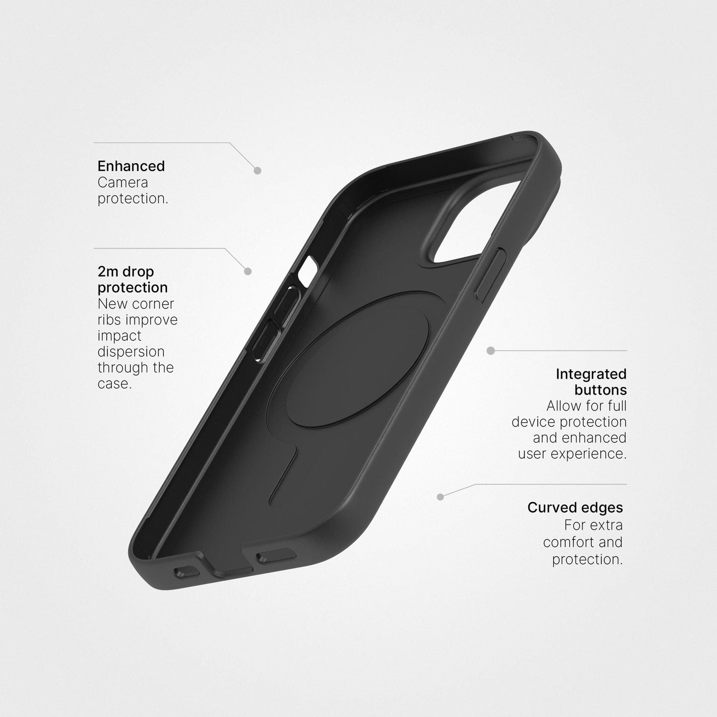 Cover iPhone 15, No Plastic Black