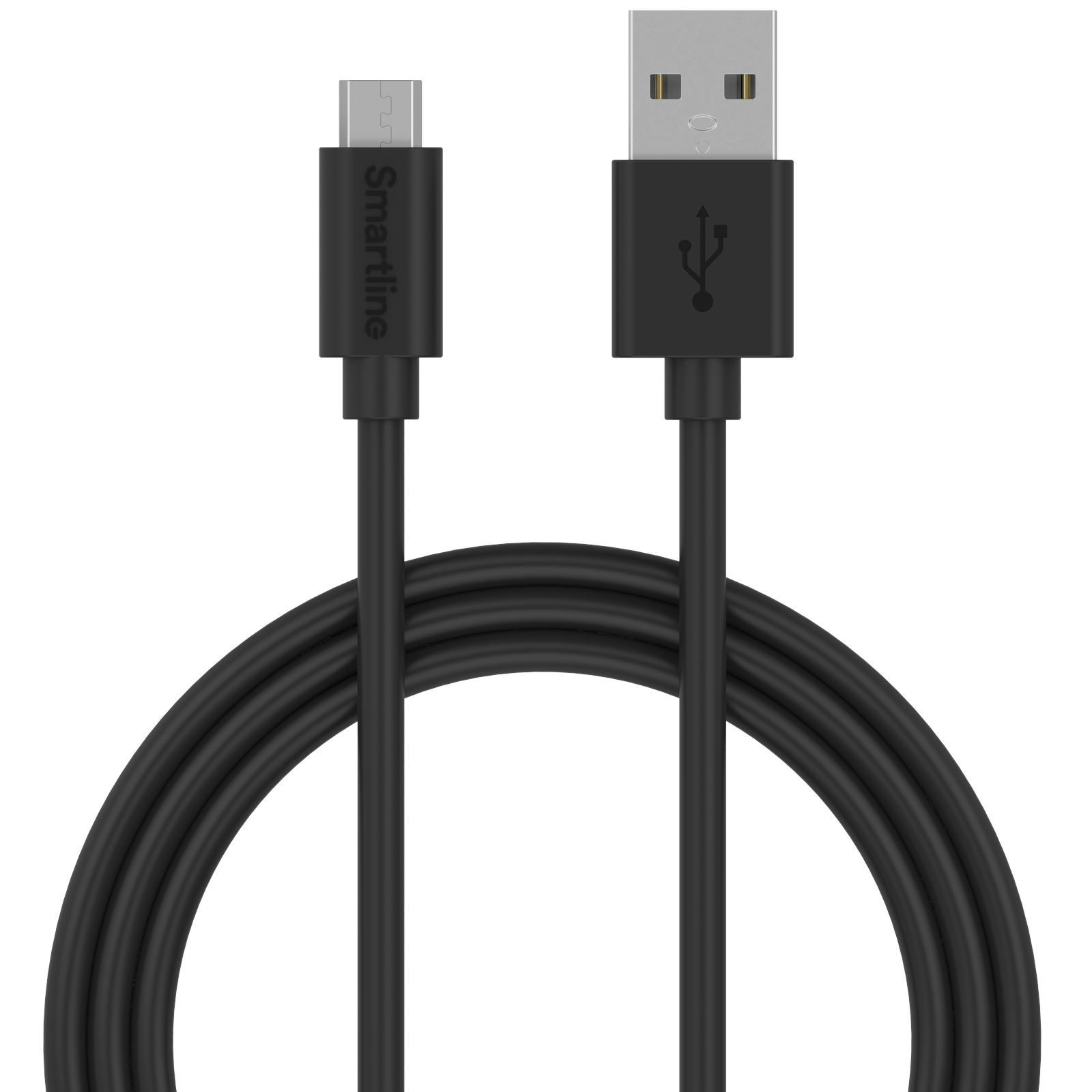 USB Cable MicroUSB 3m sort
