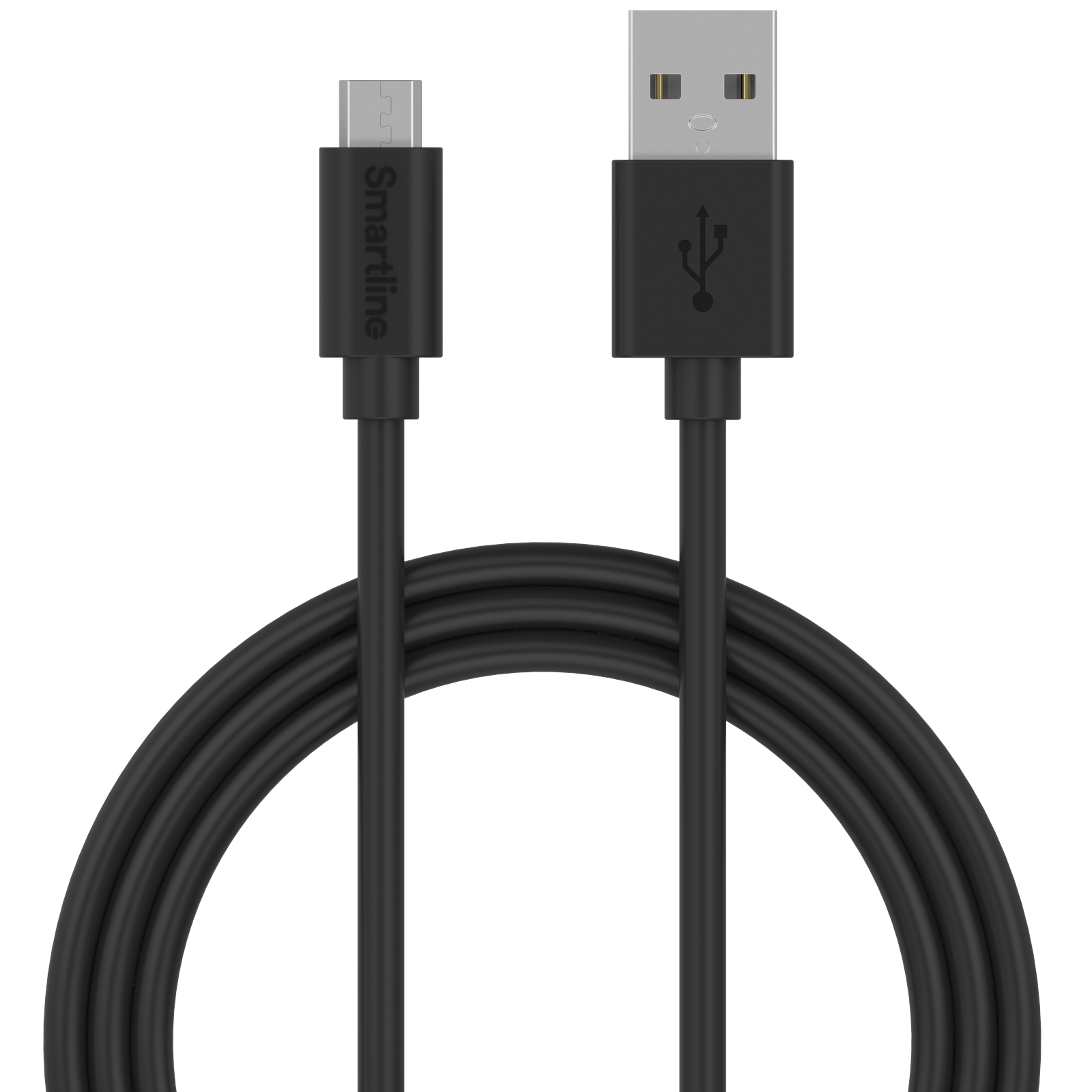 USB Cable MicroUSB 2m sort