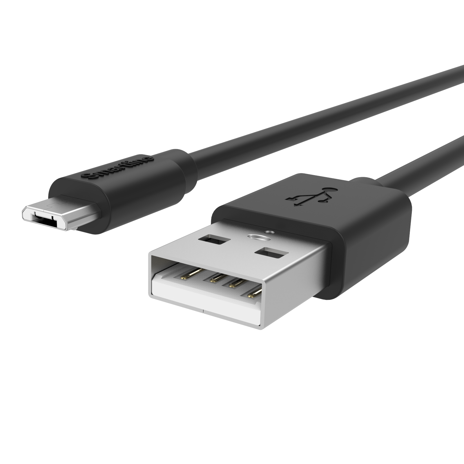 USB Cable MicroUSB 2m sort