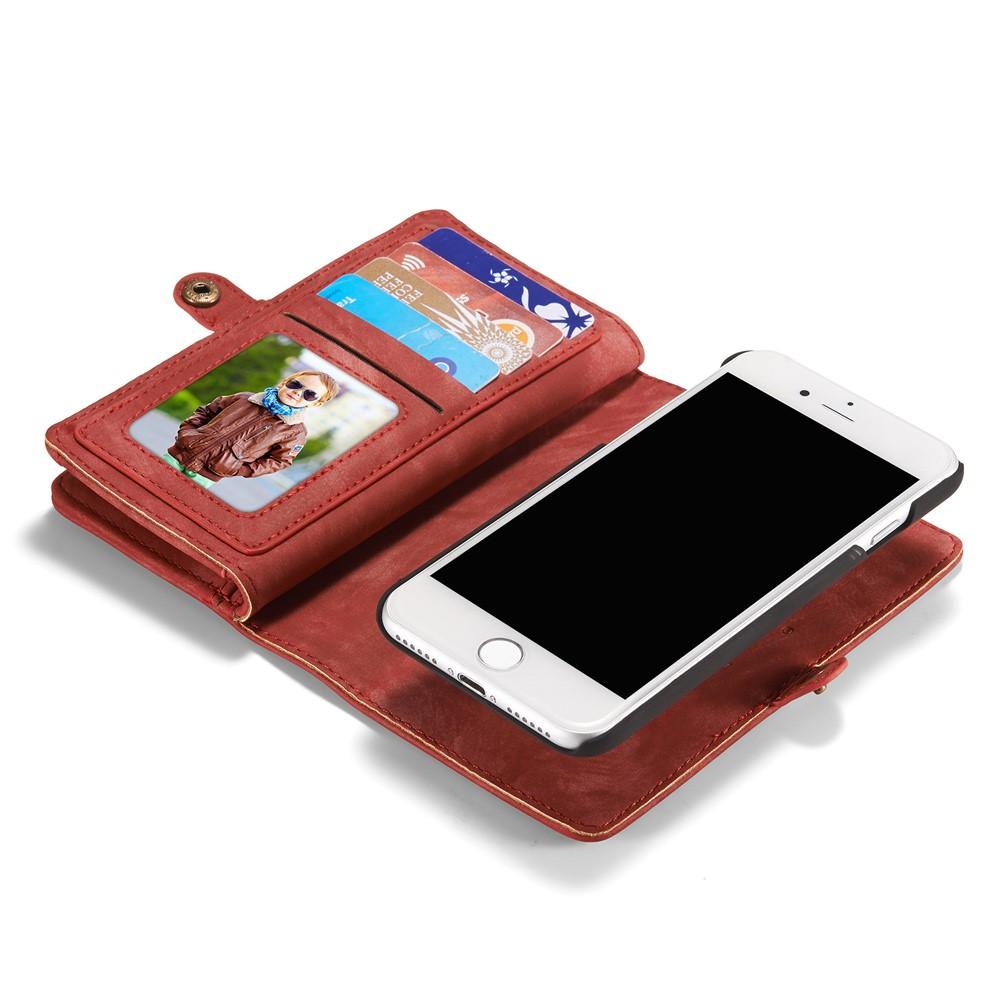 Multi-slot Mobiltaske iPhone 7/8/SE 2020 rød