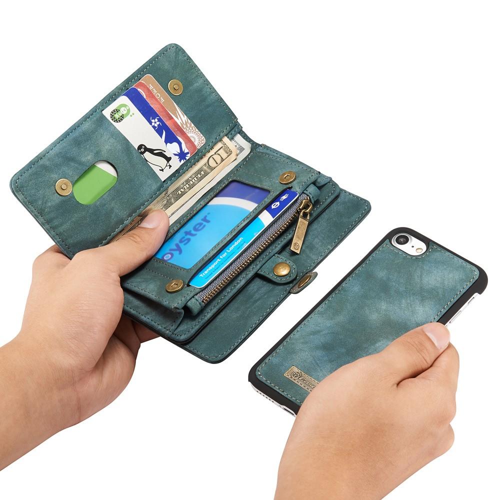 Multi-slot Mobiltaske iPhone 7/8/SE 2020 blå