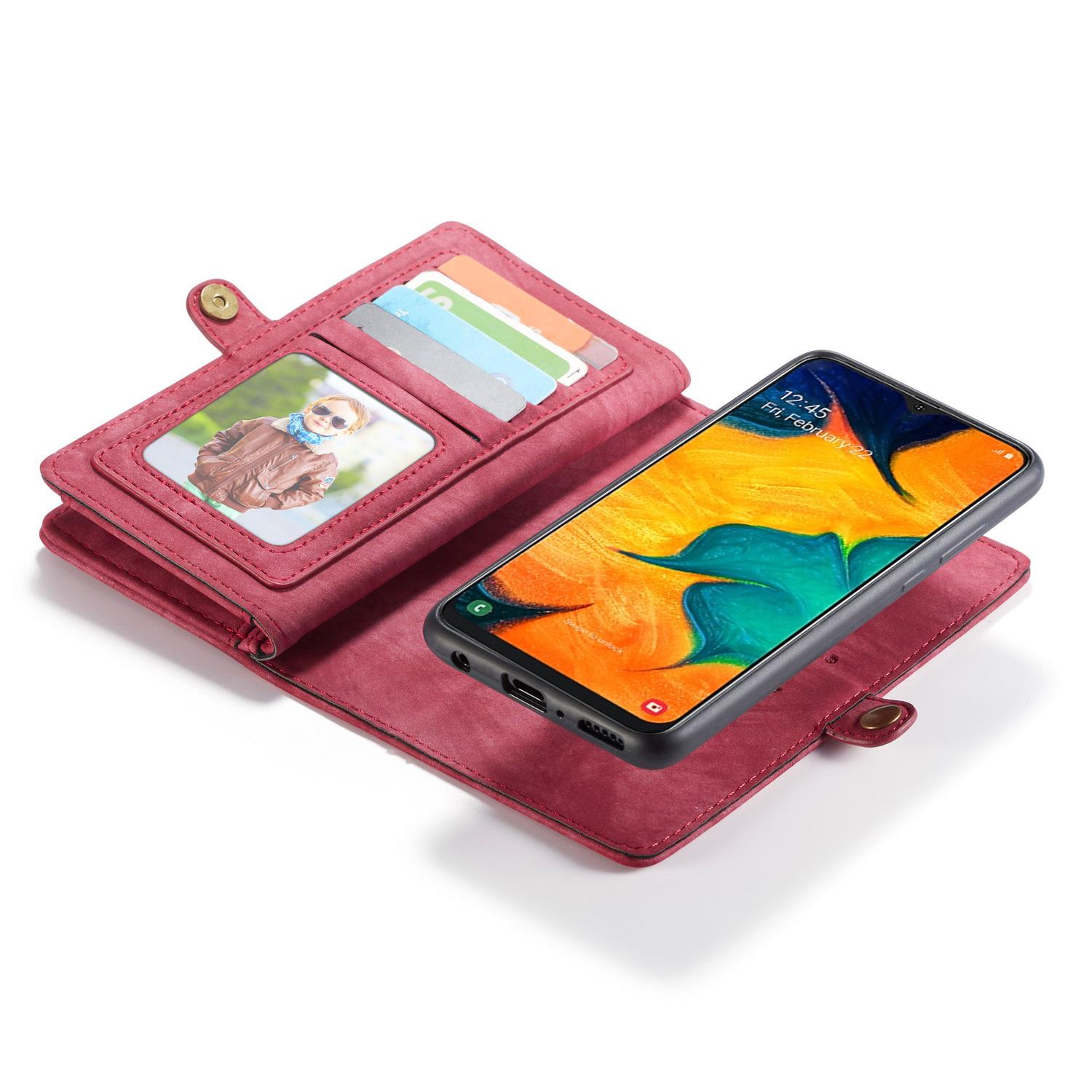 Multi-slot Mobiltaske Galaxy A40 rød