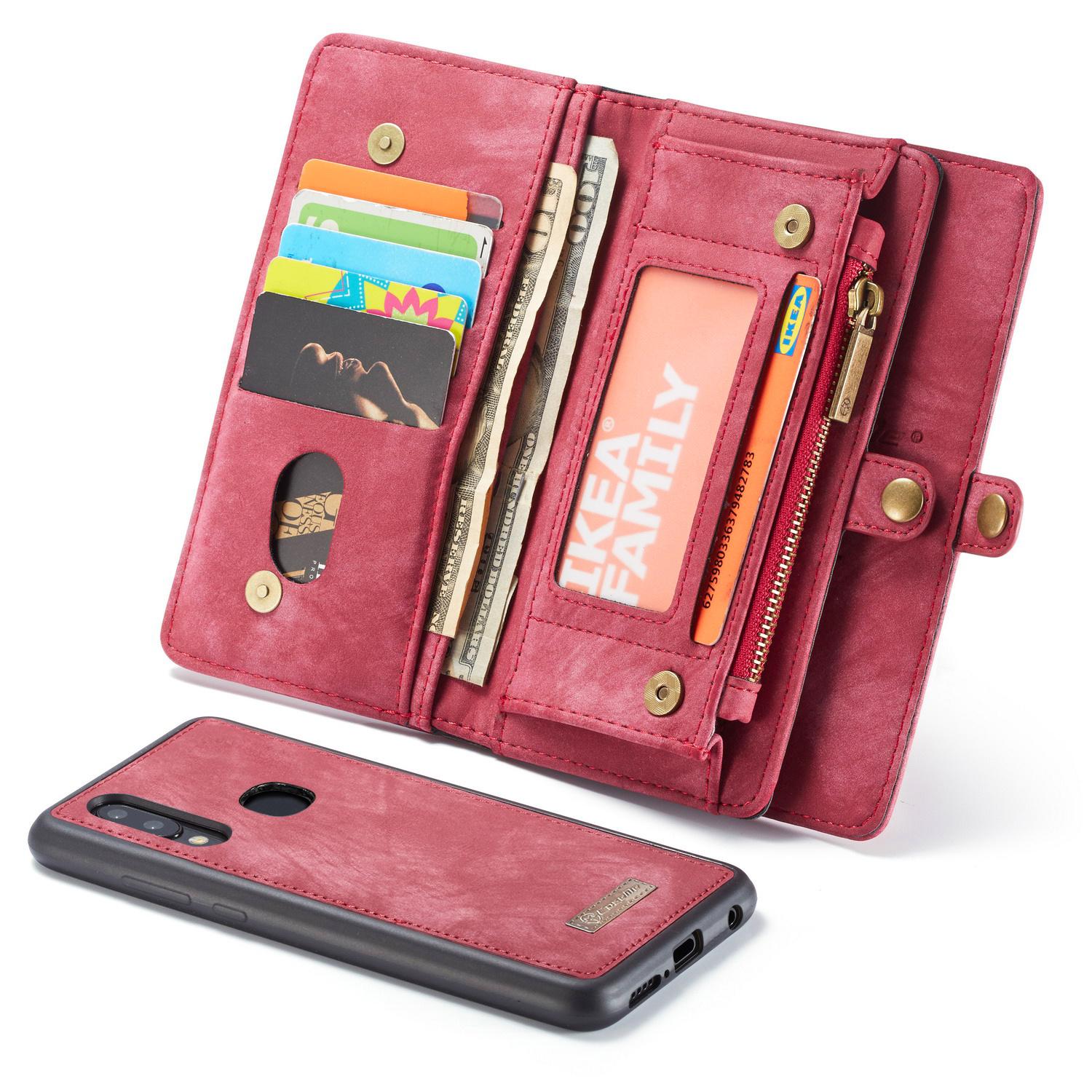 Multi-slot Mobiltaske Galaxy A40 rød