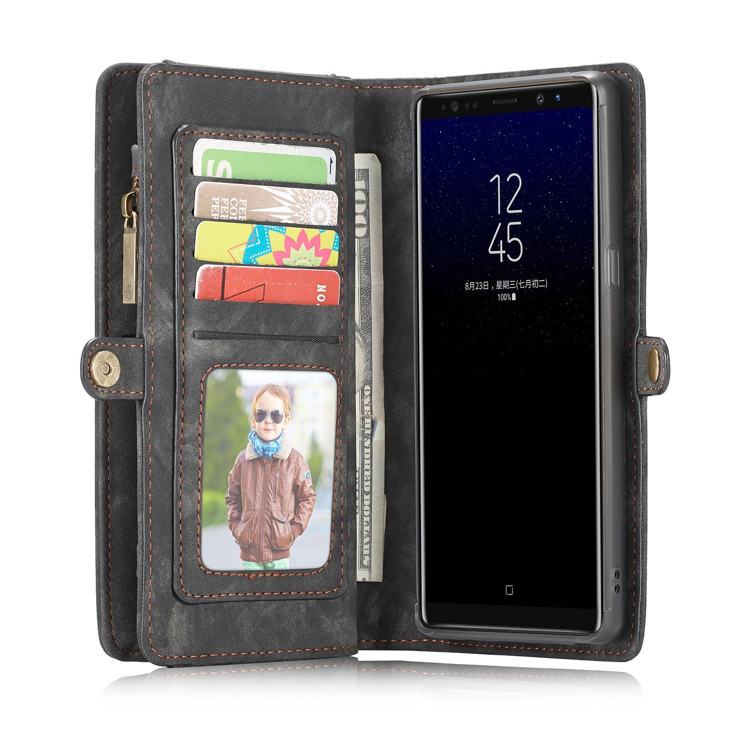 Multi-slot Mobiltaske Galaxy Note 8 grå