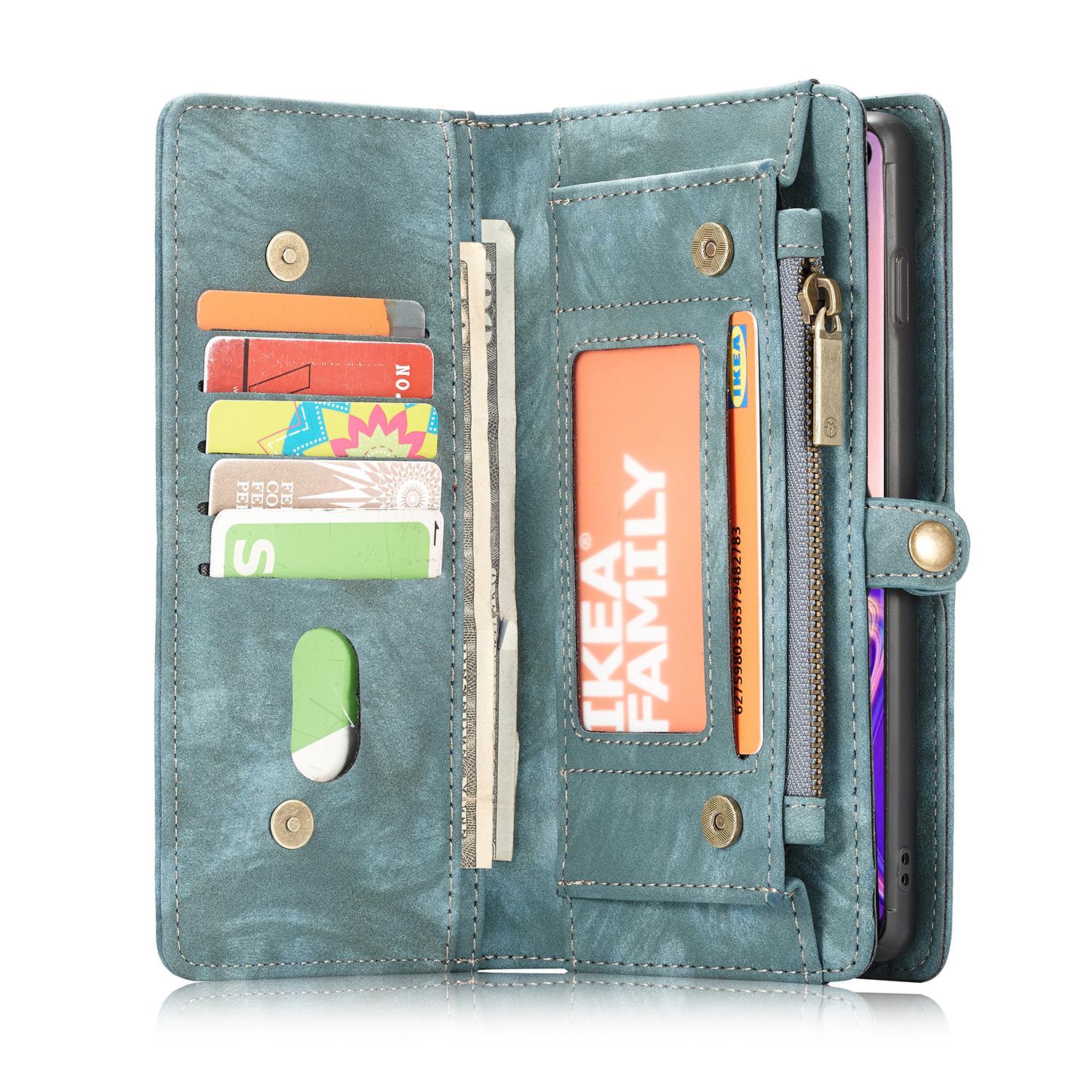 Multi-slot Mobiltaske Samsung Galaxy S10 Plus Blå