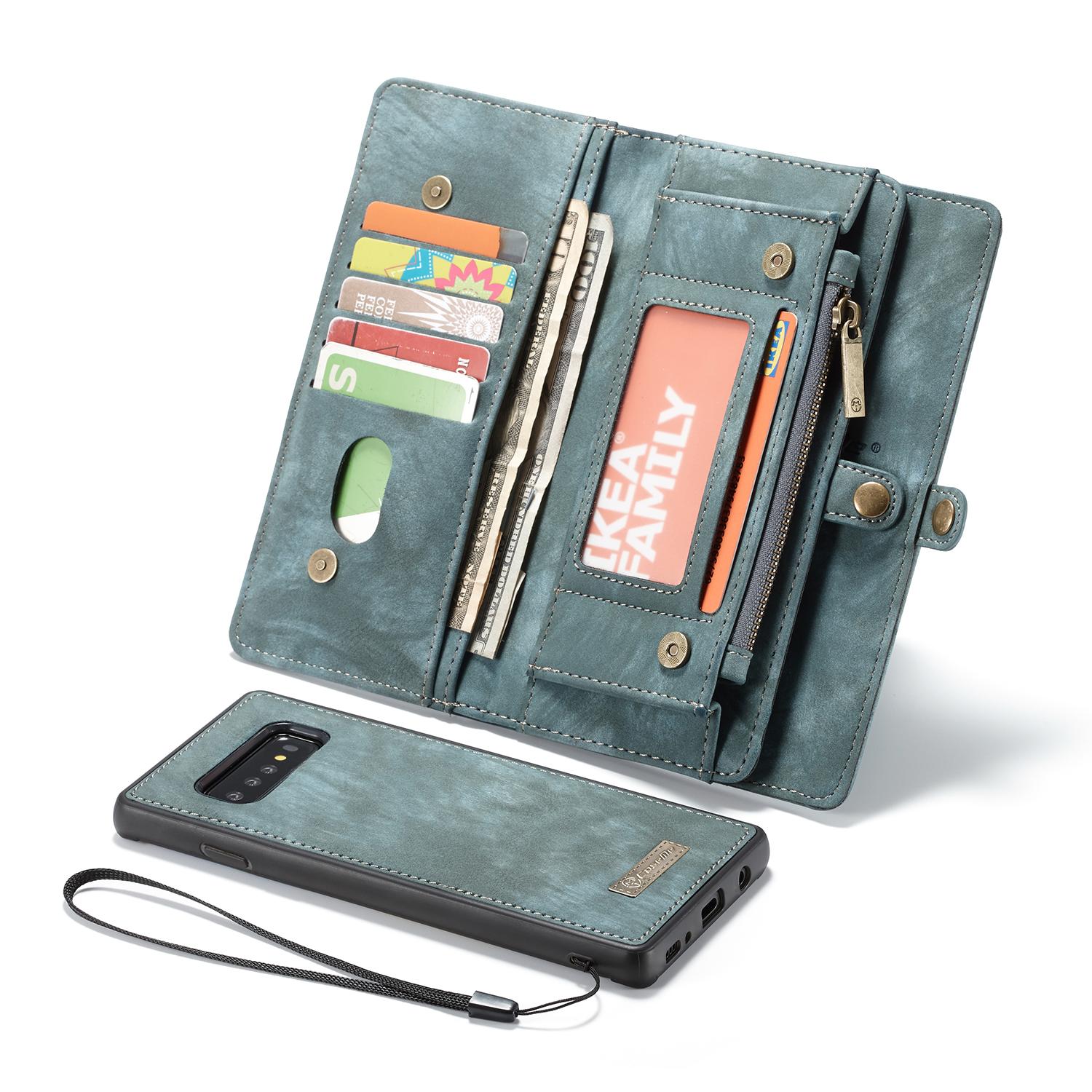 Multi-slot Mobiltaske Samsung Galaxy S10 Plus Blå