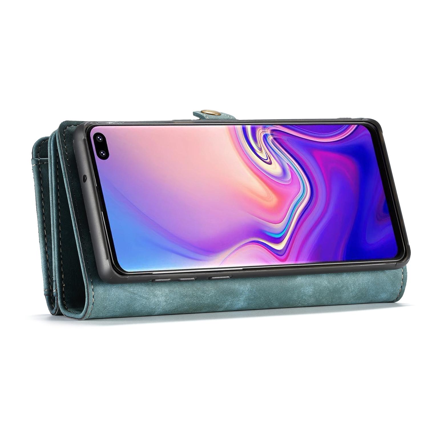 Multi-slot Mobiltaske Samsung Galaxy S10 Plus Blå