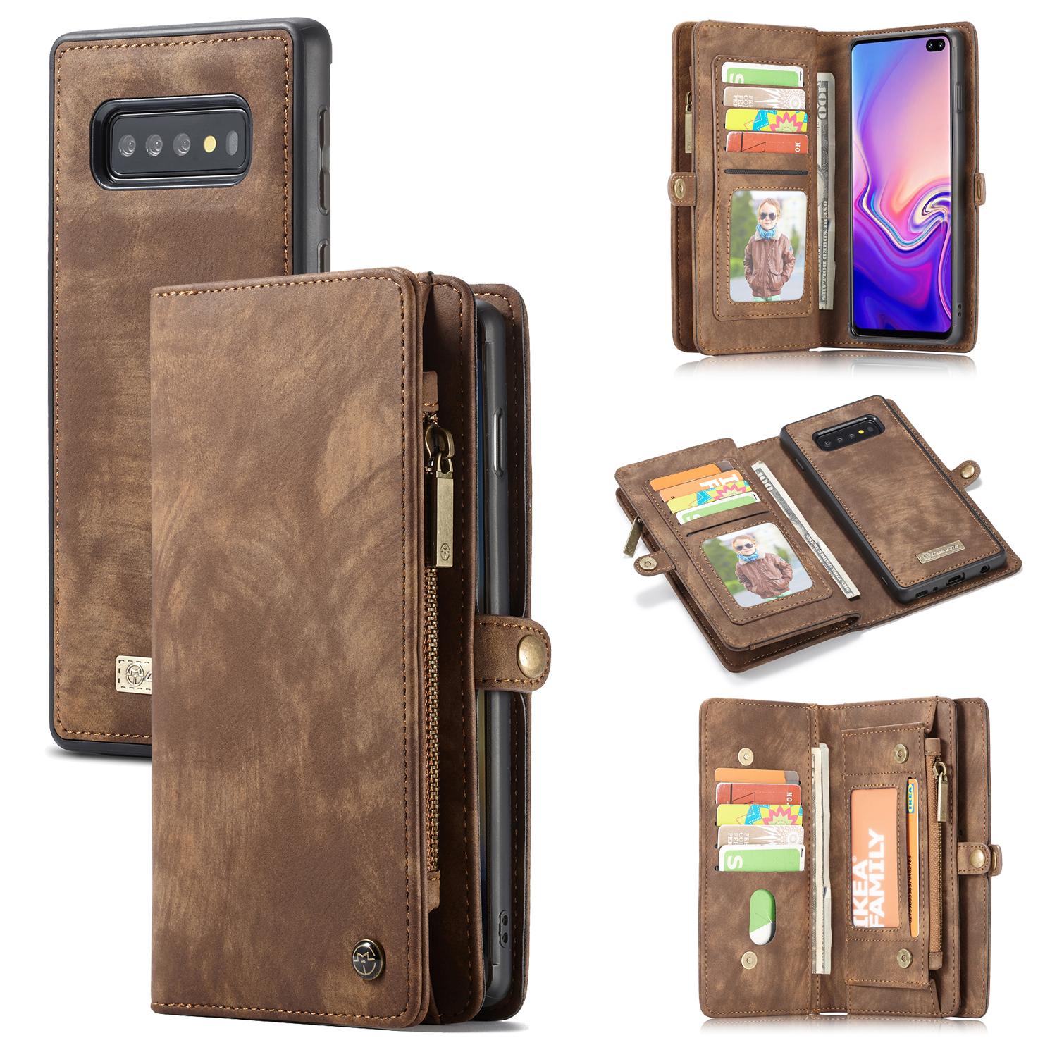 Multi-slot Mobiltaske Galaxy S10 Plus brun