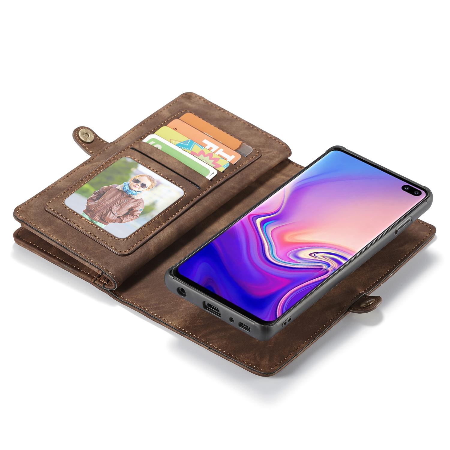 Multi-slot Mobiltaske Galaxy S10 Plus brun