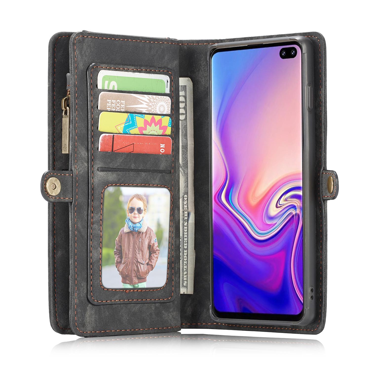 Multi-slot Mobiltaske Samsung Galaxy S10 Plus Grå
