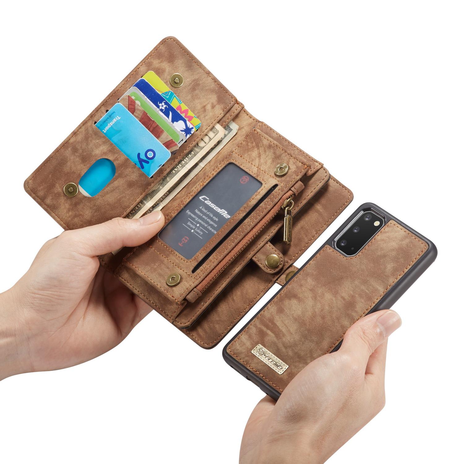 Multi-slot Mobiltaske Samsung Galaxy S20 Brun