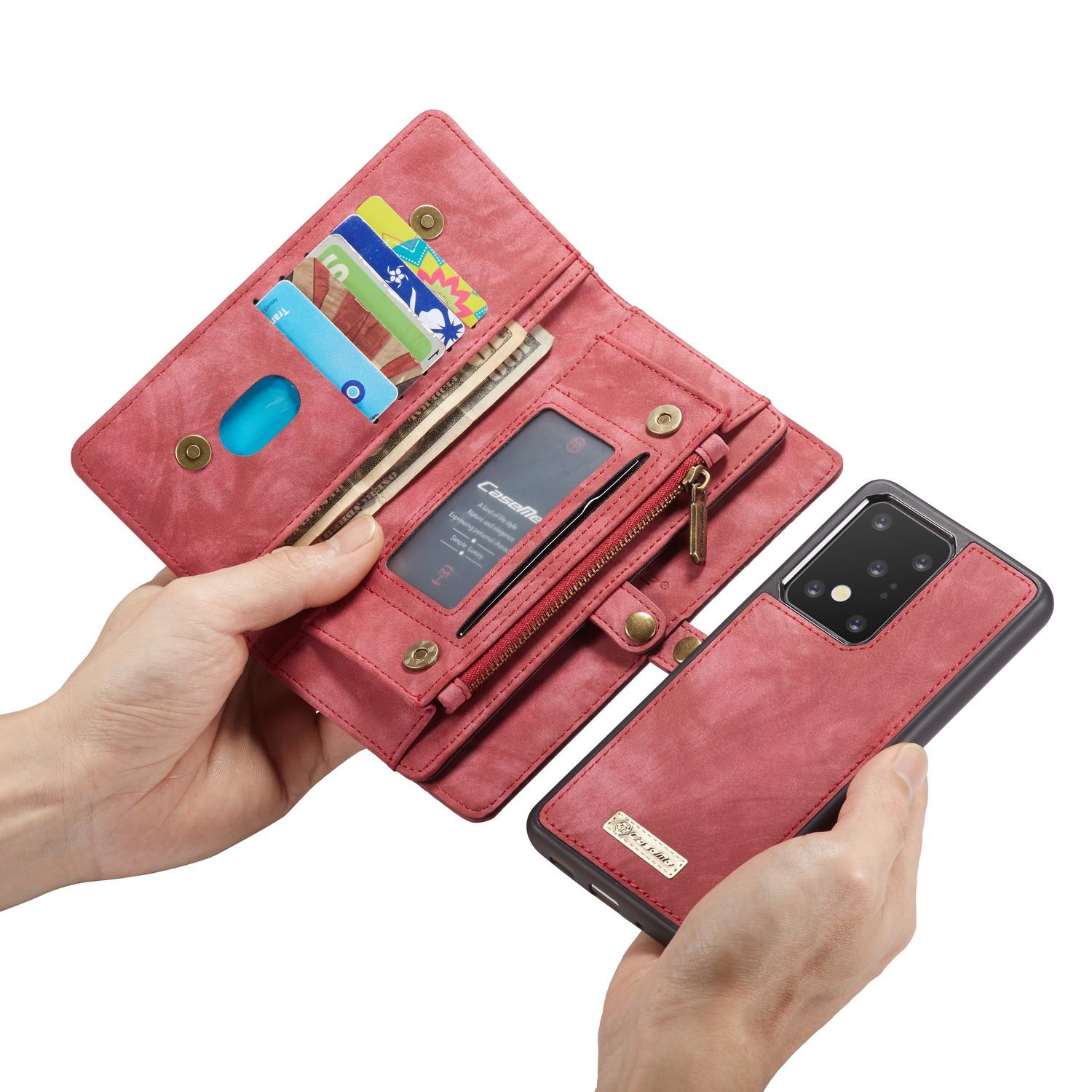 Multi-slot Mobiltaske Samsung Galaxy S20 Ultra Rød