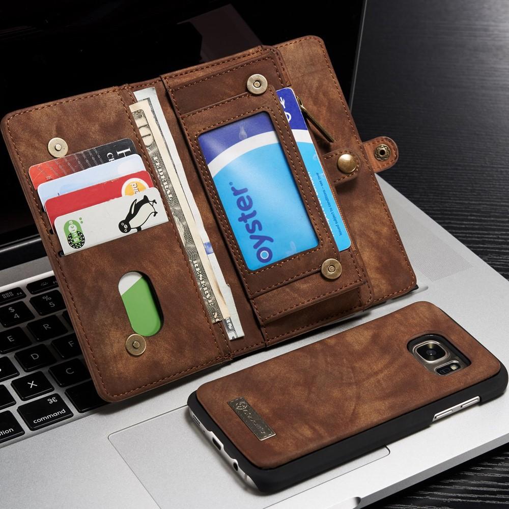 Multi-slot Mobiltaske Samsung Galaxy S7 Brun