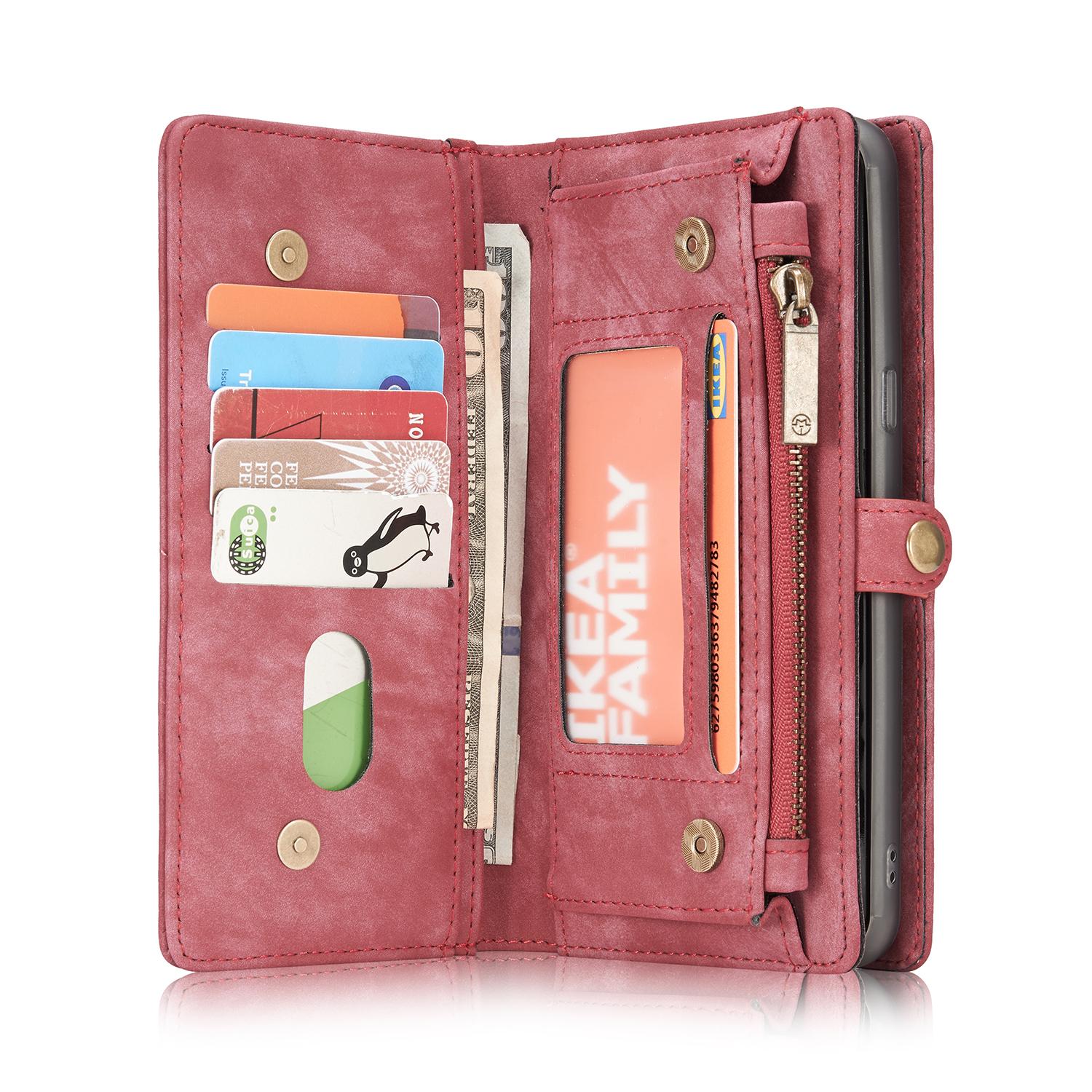 Multi-slot Mobiltaske Samsung Galaxy S8 Plus Rød