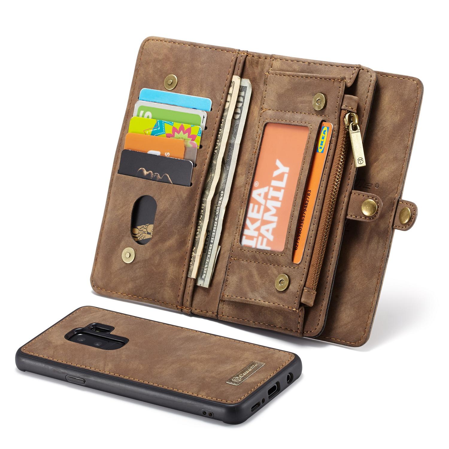 Multi-slot Mobiltaske Galaxy S9 Plus brun