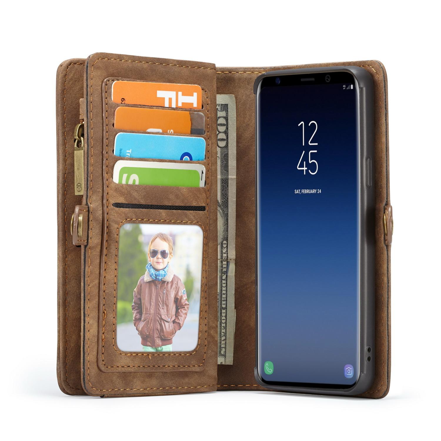 Multi-slot Mobiltaske Galaxy S9 Plus brun