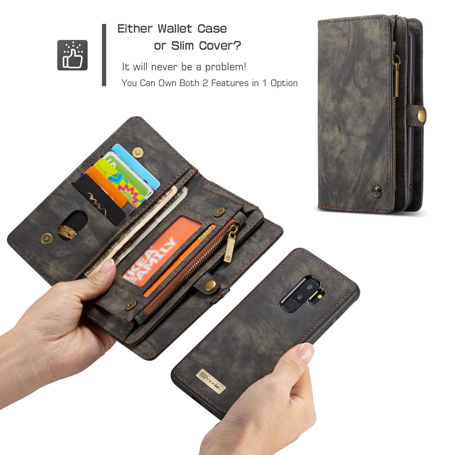 Multi-slot Mobiltaske Samsung Galaxy S9 Plus Grå