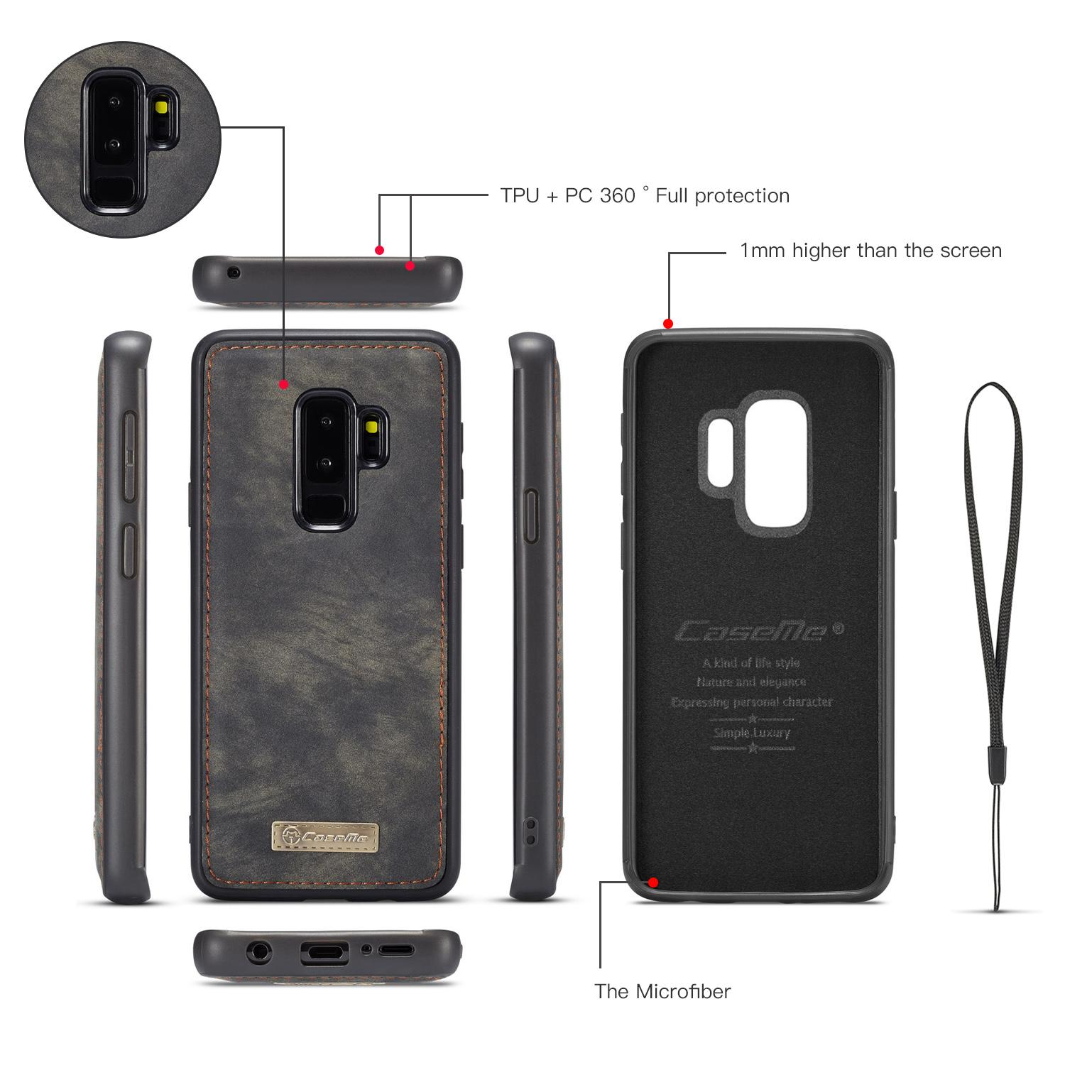 Multi-slot Mobiltaske Samsung Galaxy S9 Plus Grå