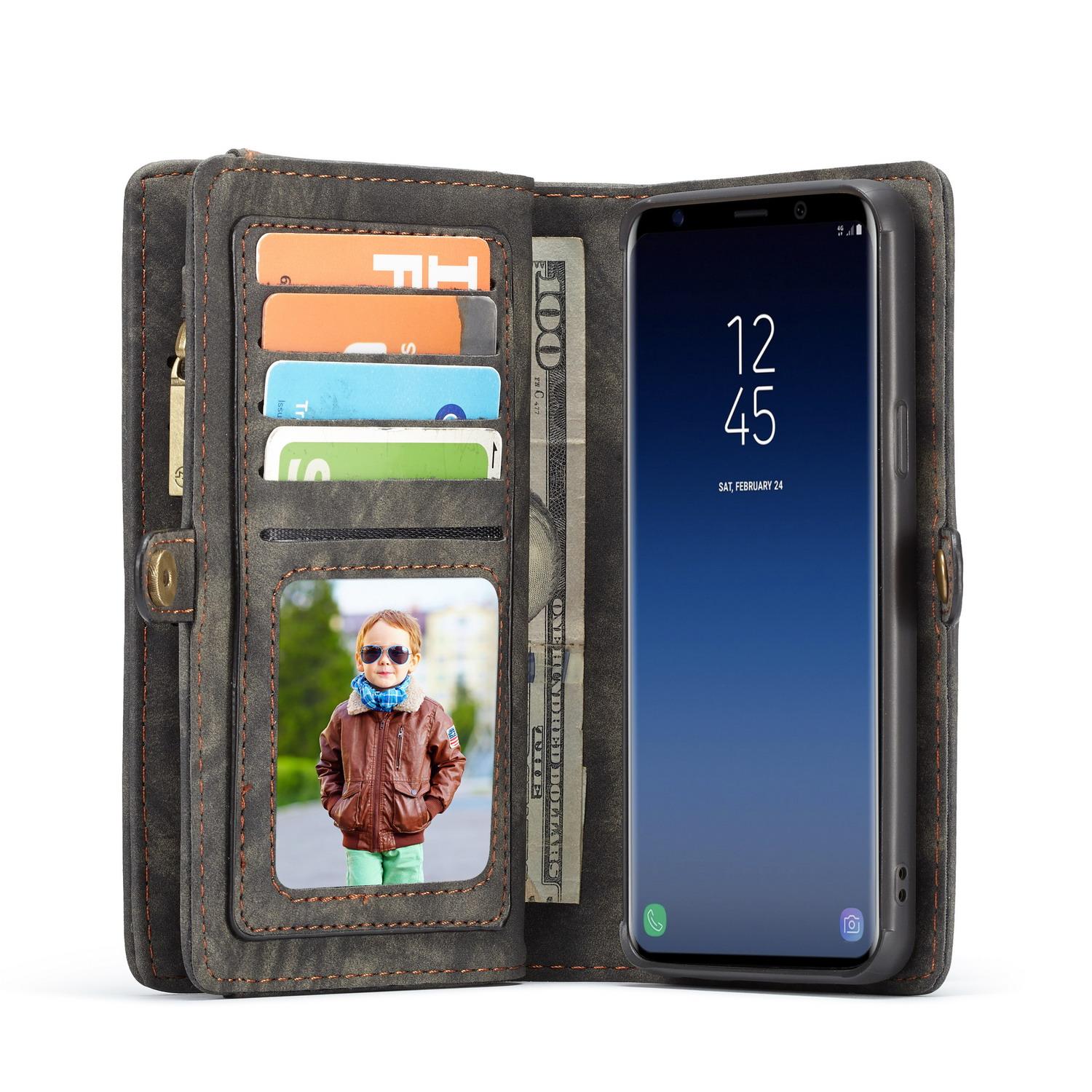 Multi-slot Mobiltaske Samsung Galaxy S9 Plus Grå