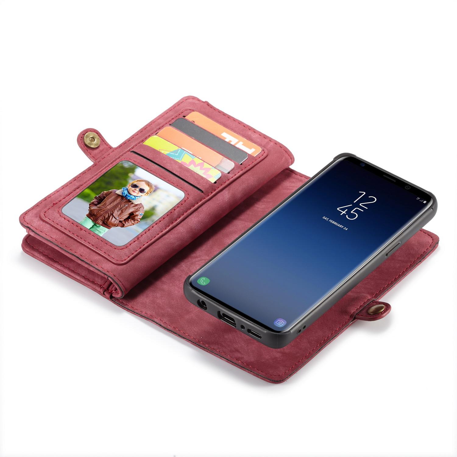 Multi-slot Mobiltaske Samsung Galaxy S9 Plus Rød