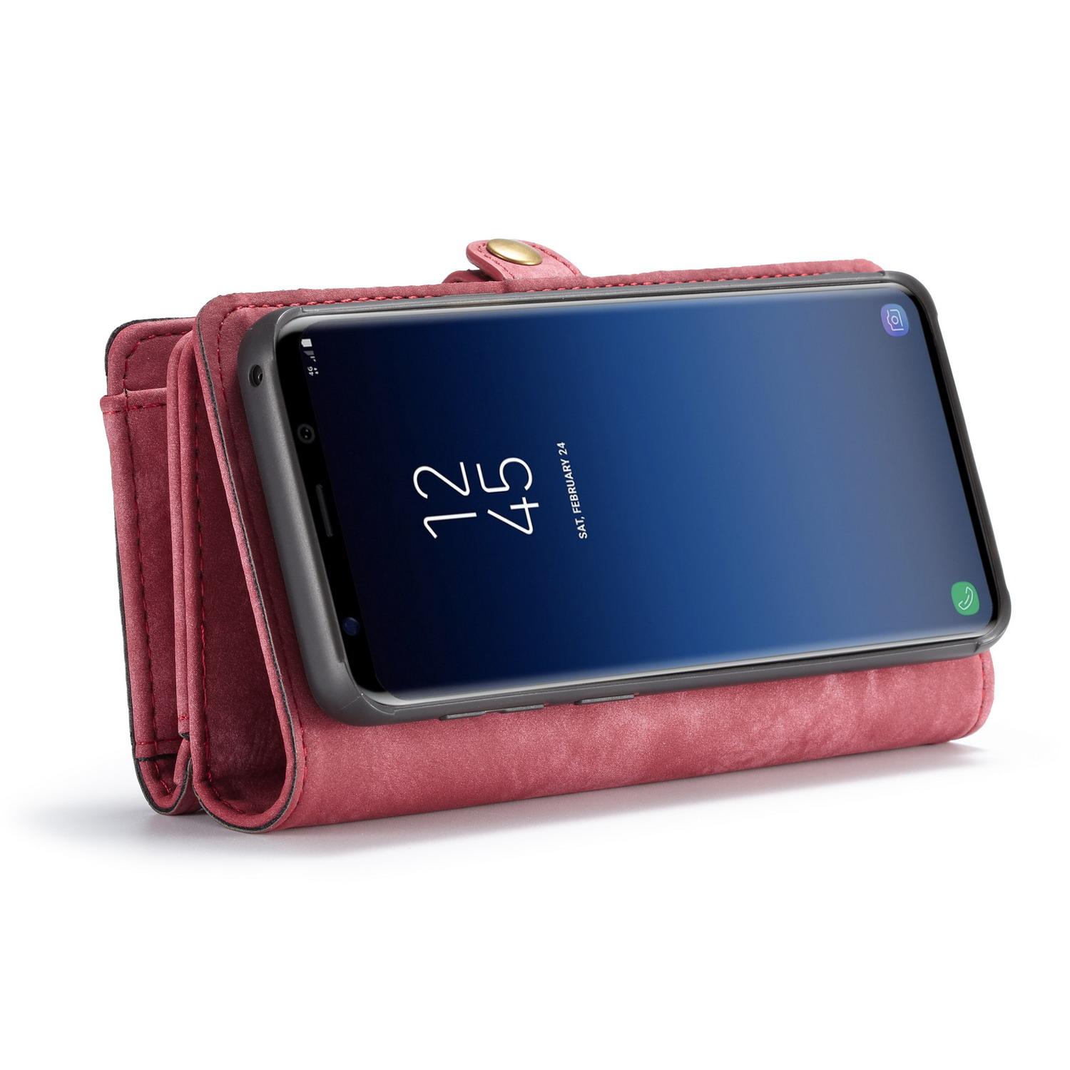 Multi-slot Mobiltaske Samsung Galaxy S9 Plus Rød
