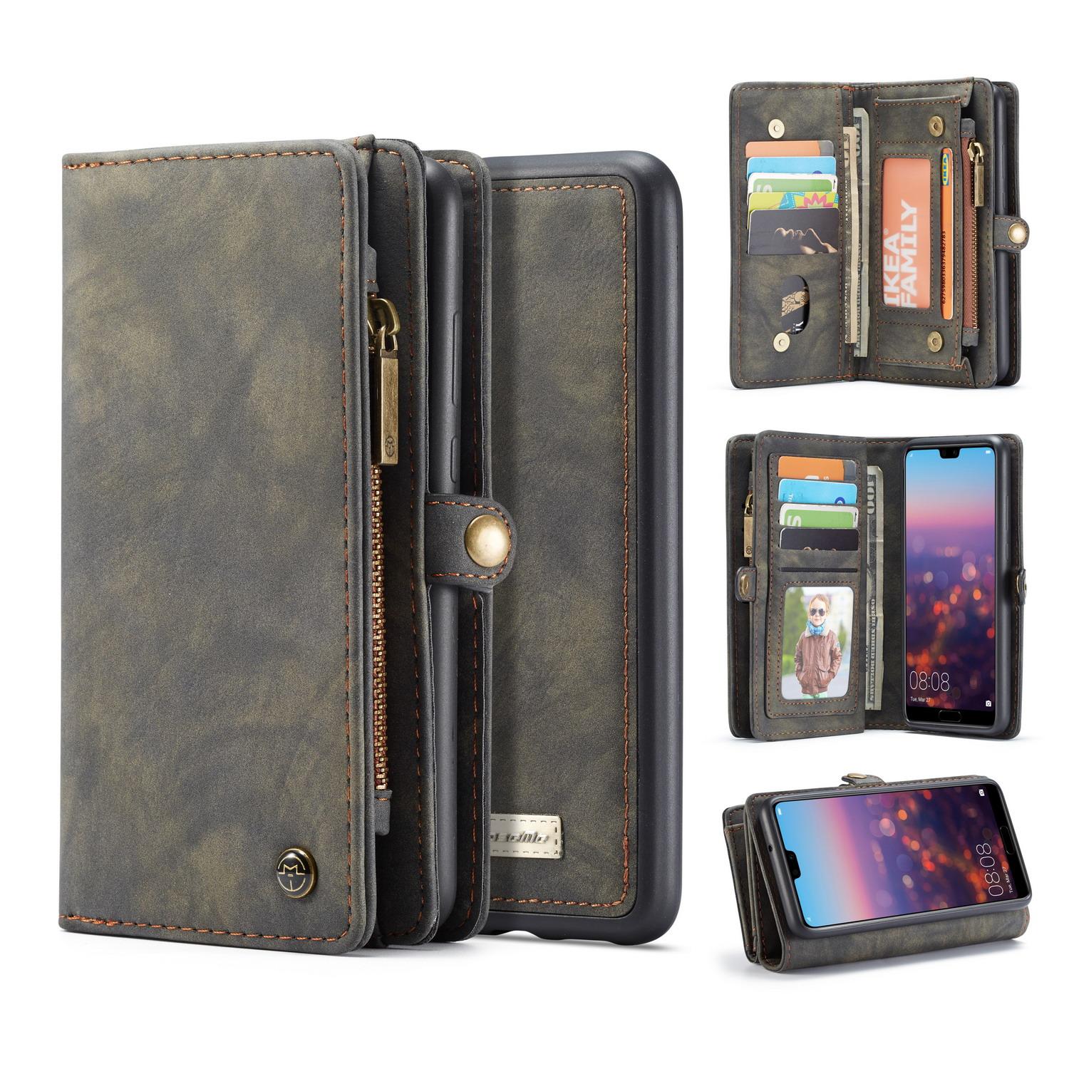 Multi-slot Mobiltaske Huawei P20 Lite Grå