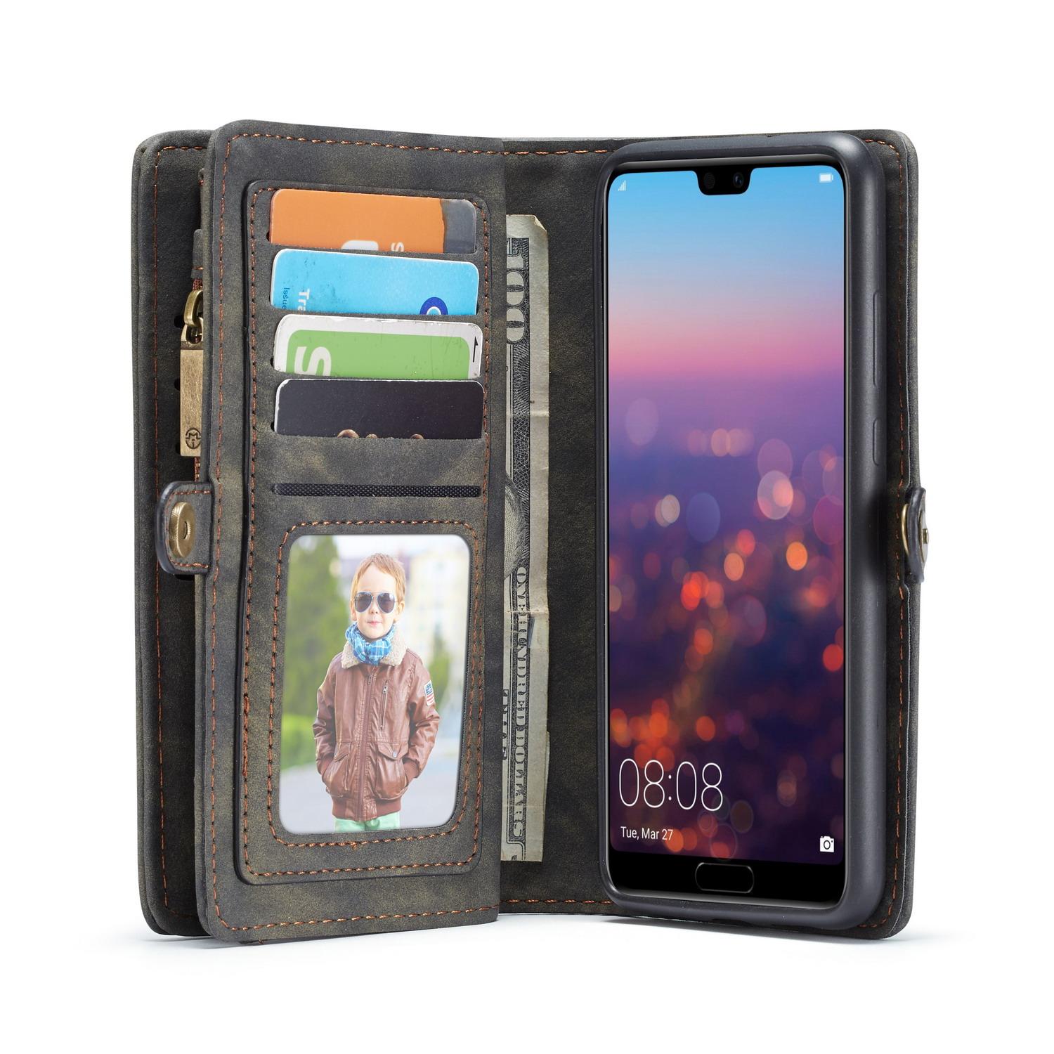 Multi-slot Mobiltaske Huawei P20 Lite Grå