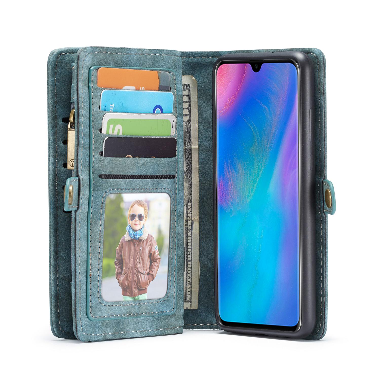 Multi-slot Mobiltaske Huawei P30 blå