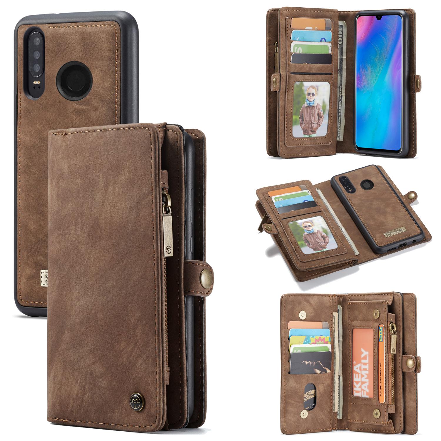 Multi-slot Mobiltaske Huawei P30 Lite brun