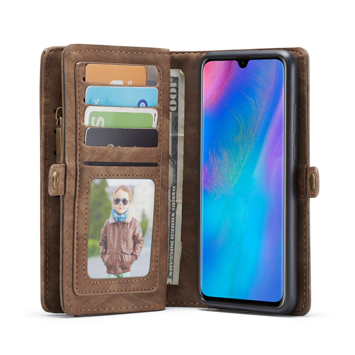 Multi-slot Mobiltaske Huawei P30 Lite brun