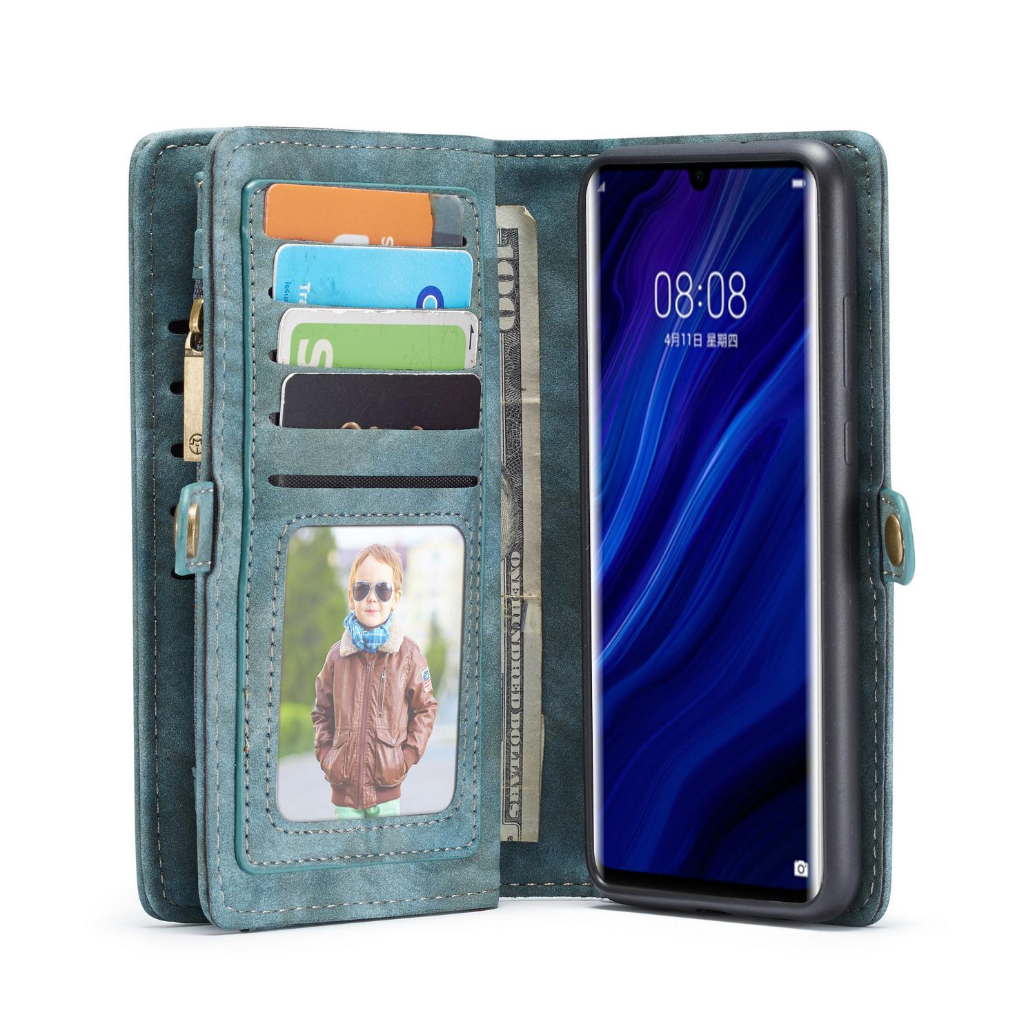 Multi-slot Mobiltaske Huawei P30 Pro blå