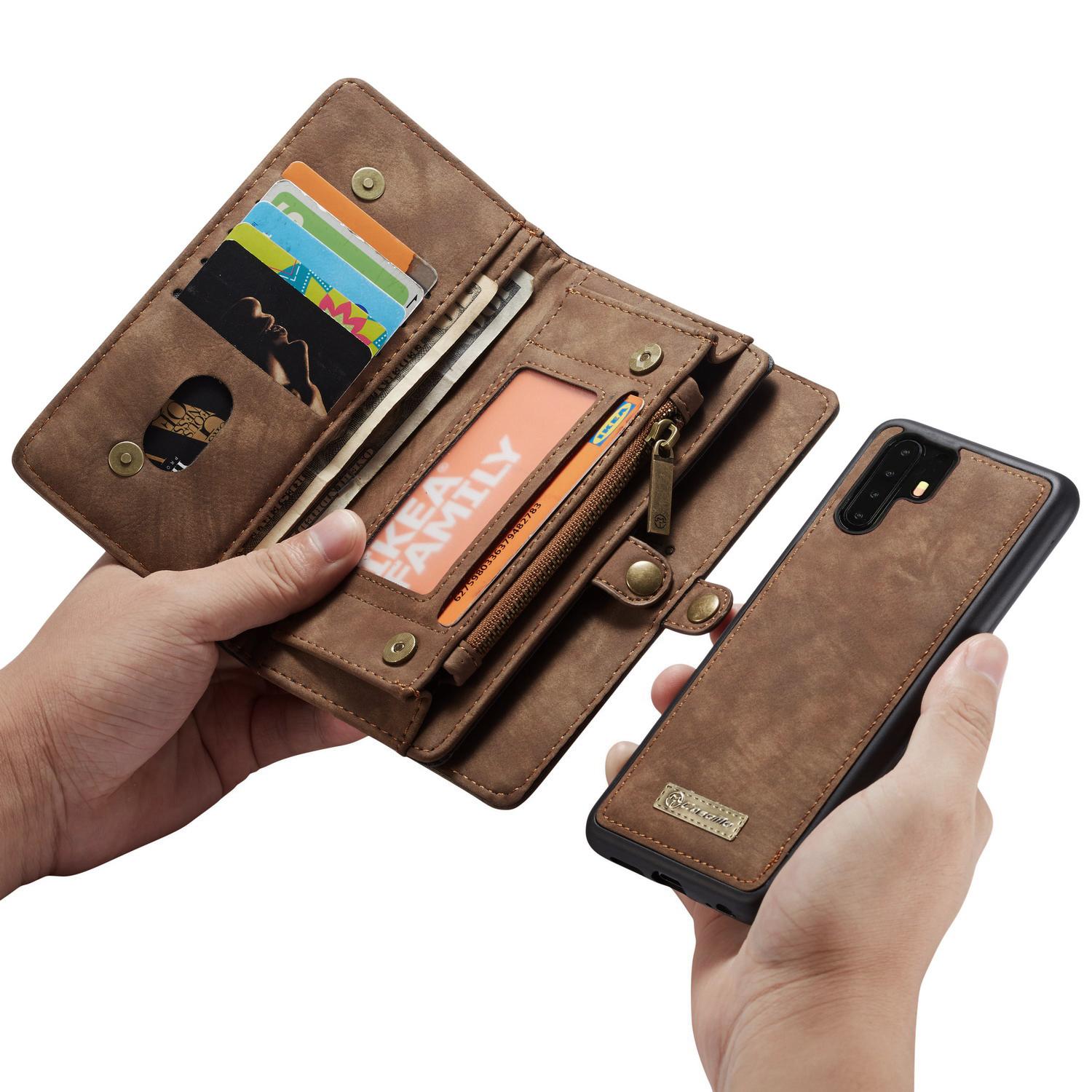Multi-slot Mobiltaske Huawei P30 Pro Brun