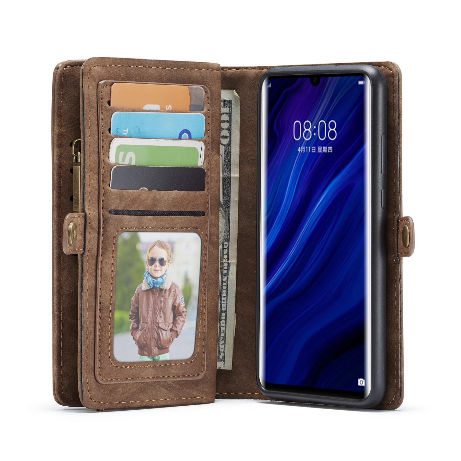 Multi-slot Mobiltaske Huawei P30 Pro Brun