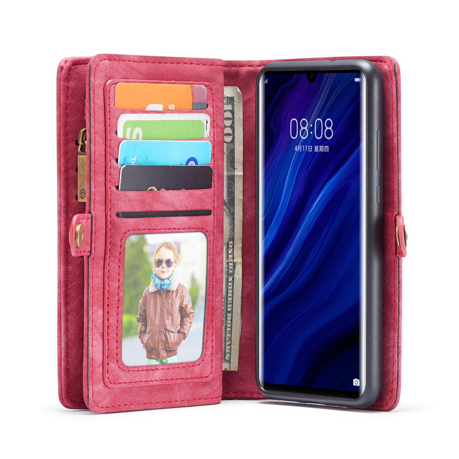 Multi-slot Mobiltaske Huawei P30 Pro rød