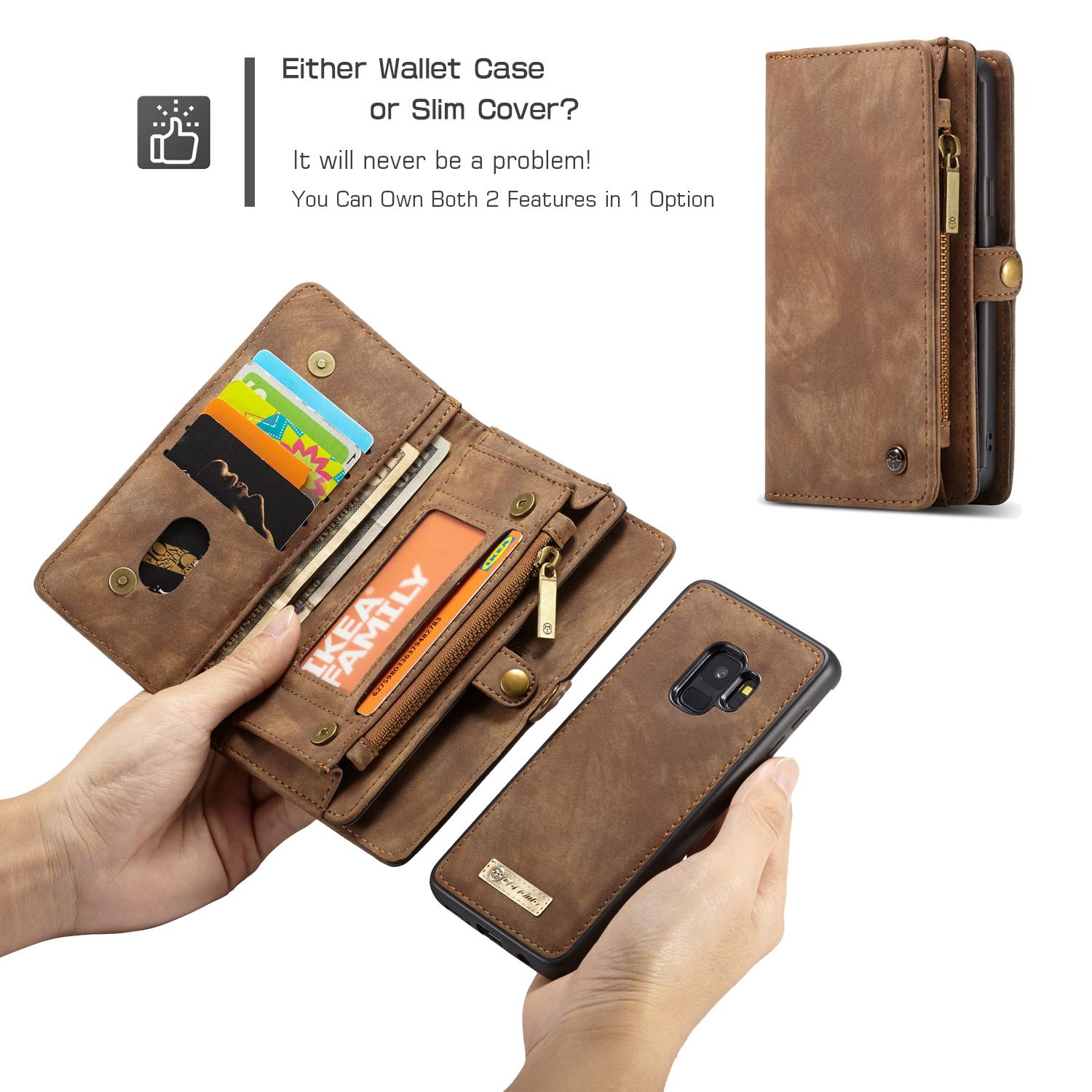 Multi-slot Mobiltaske Samsung Galaxy S9 Brun